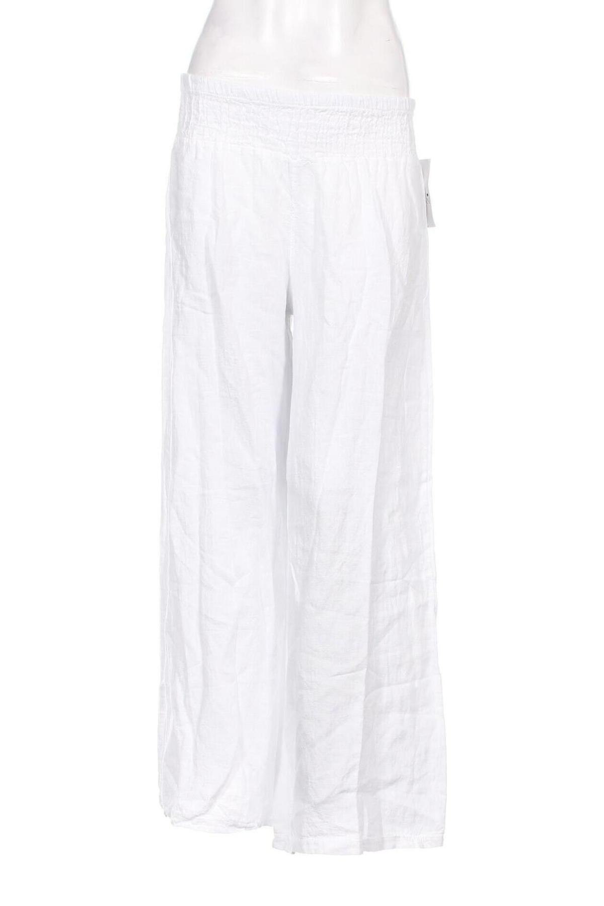 Дамски панталон Lin Passion, Размер L, Цвят Бял, Цена 146,00 лв.