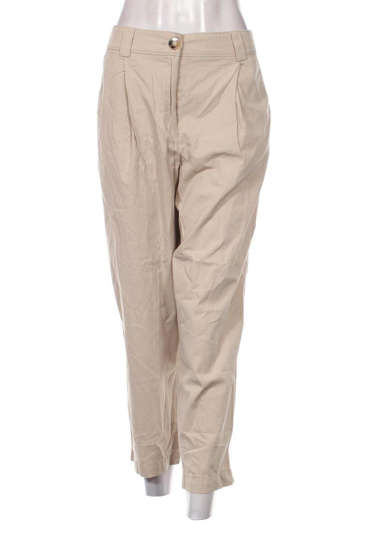 Дамски панталон Massimo Dutti, Размер M, Цвят Бежов, Цена 49,00 лв.