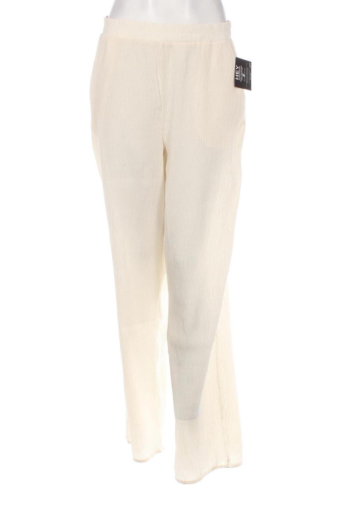 Pantaloni de femei Nly Trend, Mărime M, Culoare Ecru, Preț 60,53 Lei