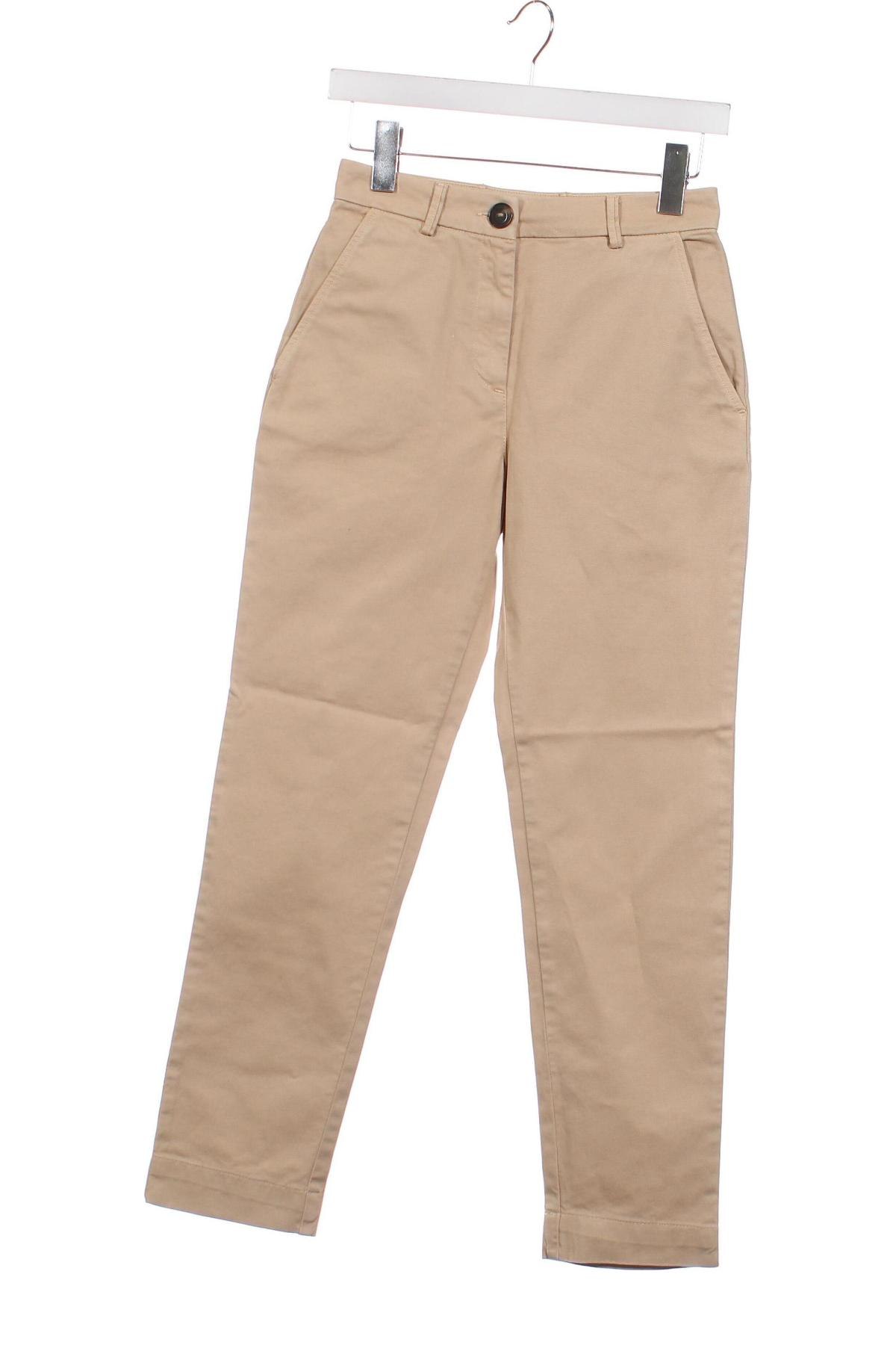 Дамски панталон Pinko, Размер XXS, Цвят Бежов, Цена 129,12 лв.