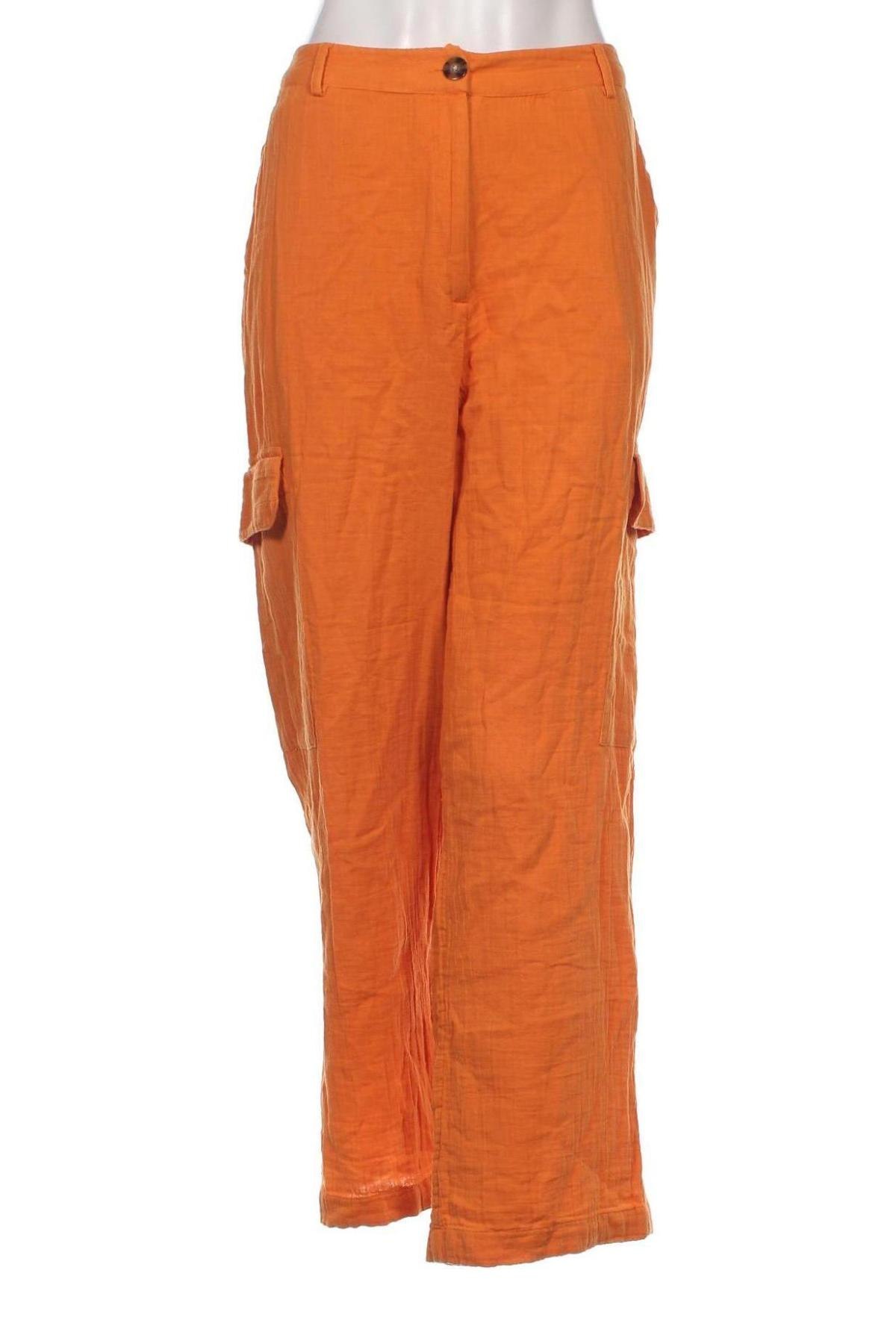 Дамски панталон Promod, Размер L, Цвят Оранжев, Цена 87,00 лв.