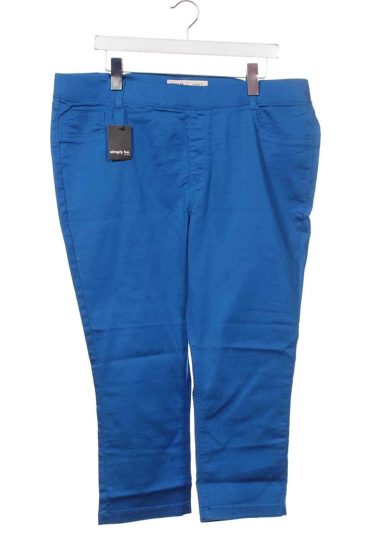 Pantaloni de femei Simply Be, Mărime XXL, Culoare Albastru, Preț 68,09 Lei