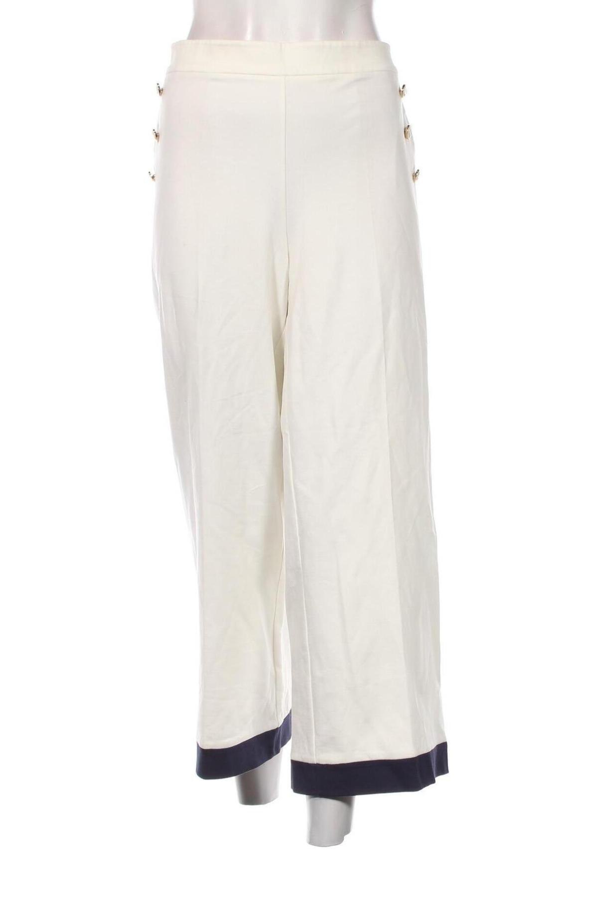Γυναικείο παντελόνι TWINSET, Μέγεθος XXL, Χρώμα Λευκό, Τιμή 59,38 €
