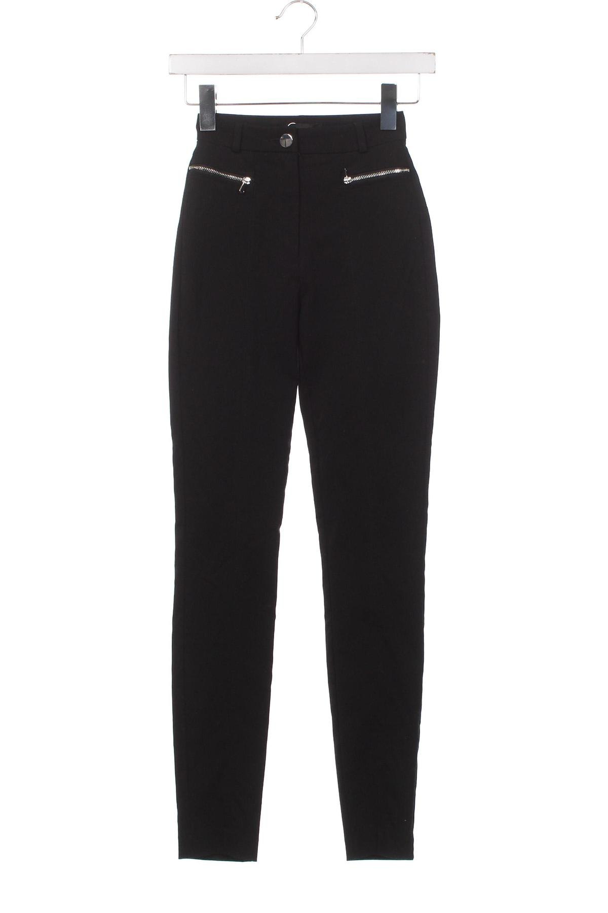 Дамски панталон Tally Weijl, Размер XXS, Цвят Черен, Цена 18,40 лв.