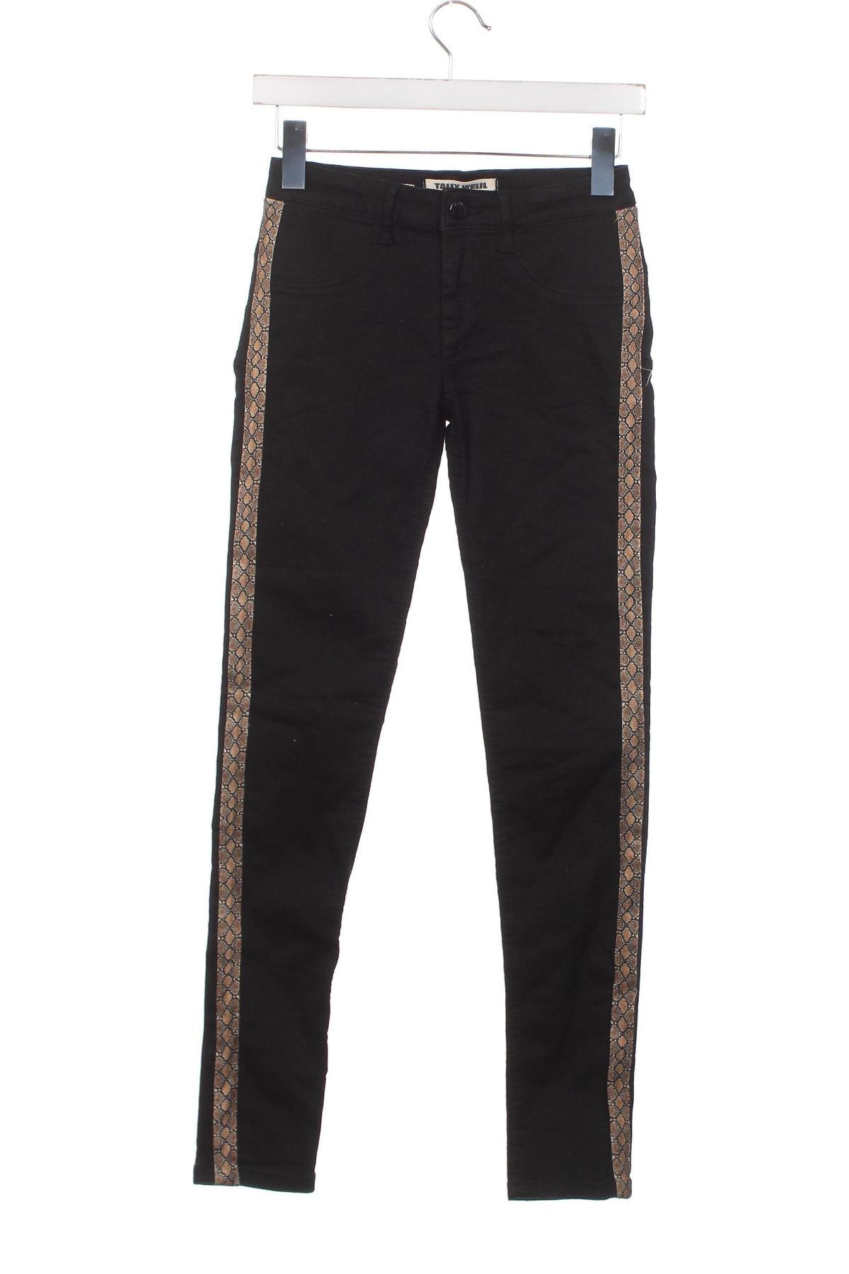 Дамски панталон Tally Weijl, Размер XXS, Цвят Черен, Цена 5,80 лв.