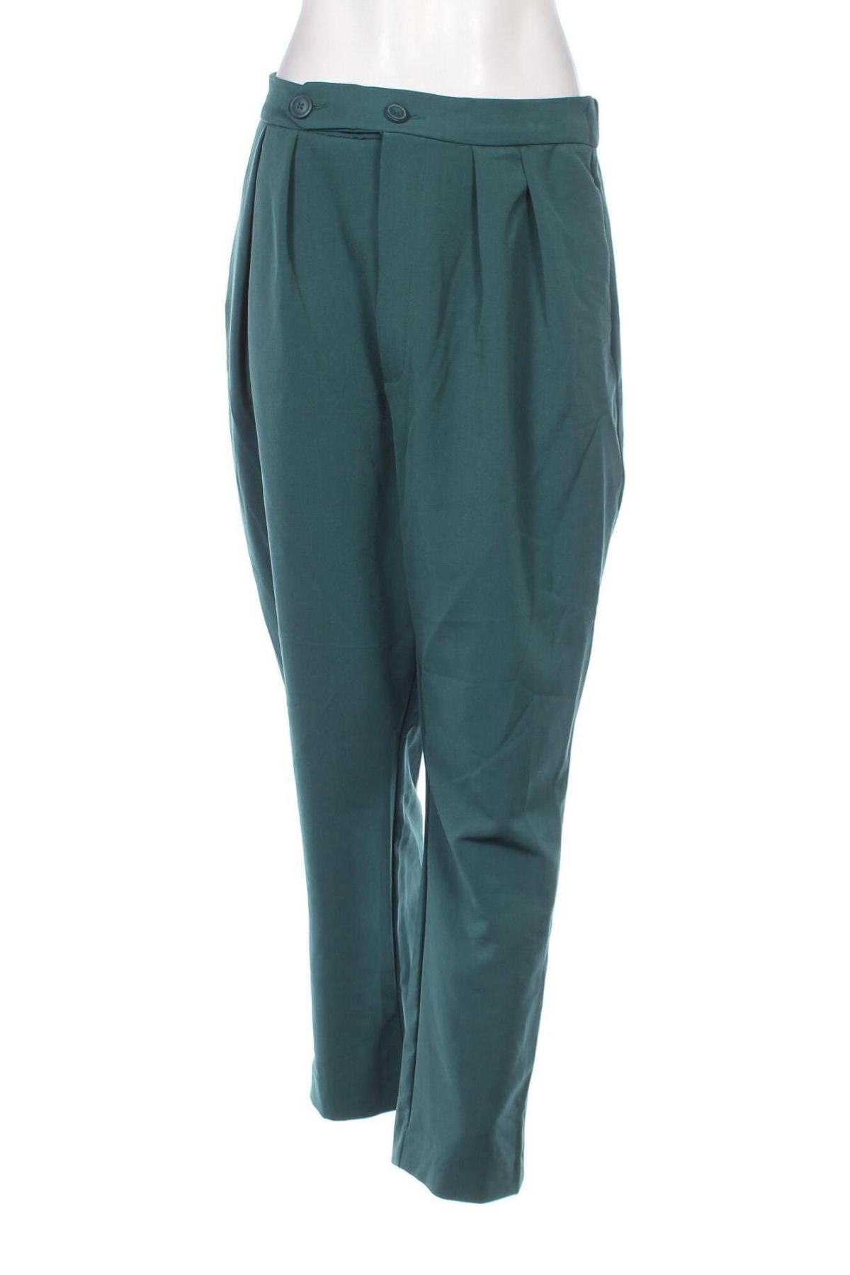 Damskie spodnie Terranova, Rozmiar XL, Kolor Zielony, Cena 66,67 zł