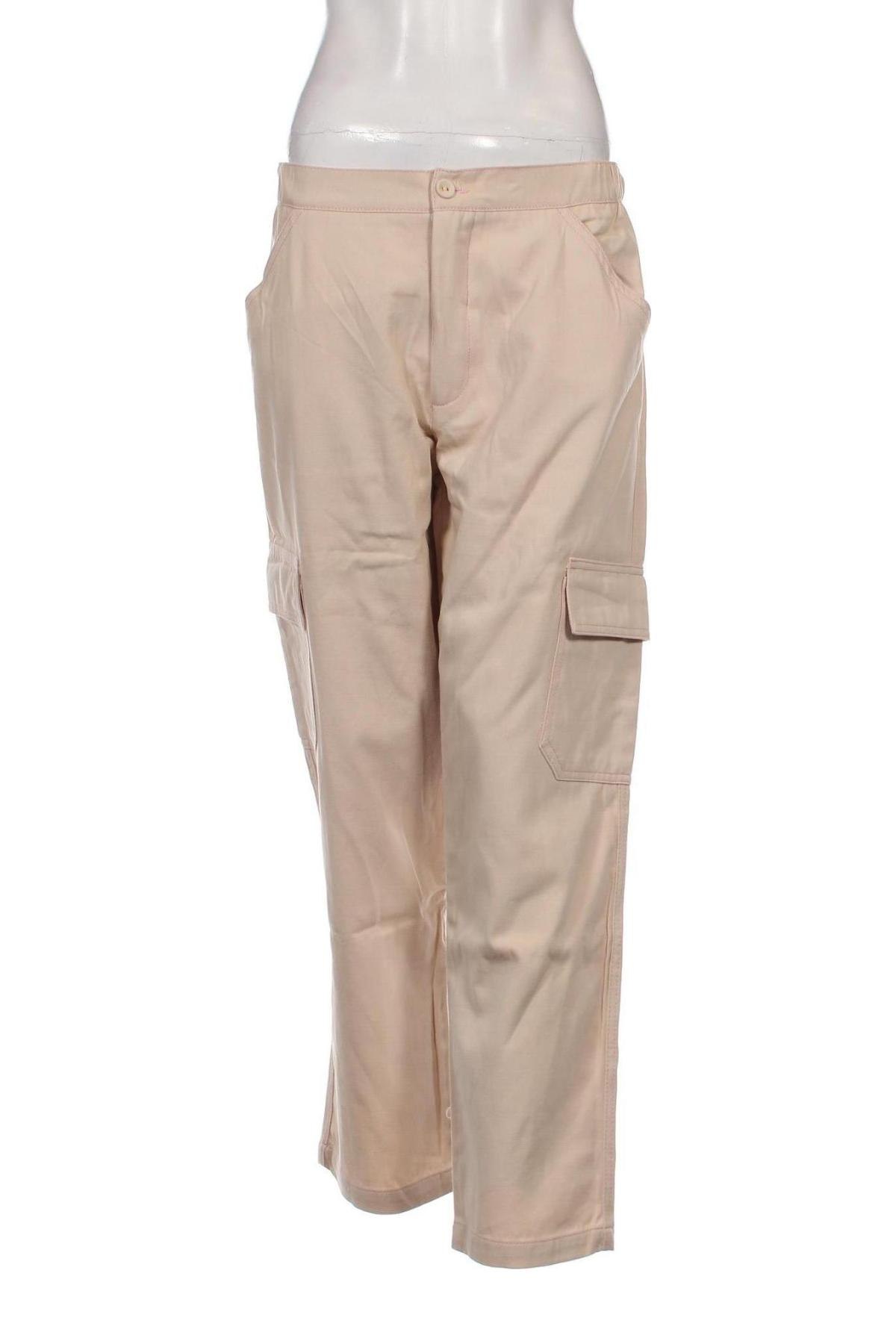 Pantaloni de femei Vintage Supply, Mărime L, Culoare Ecru, Preț 51,51 Lei