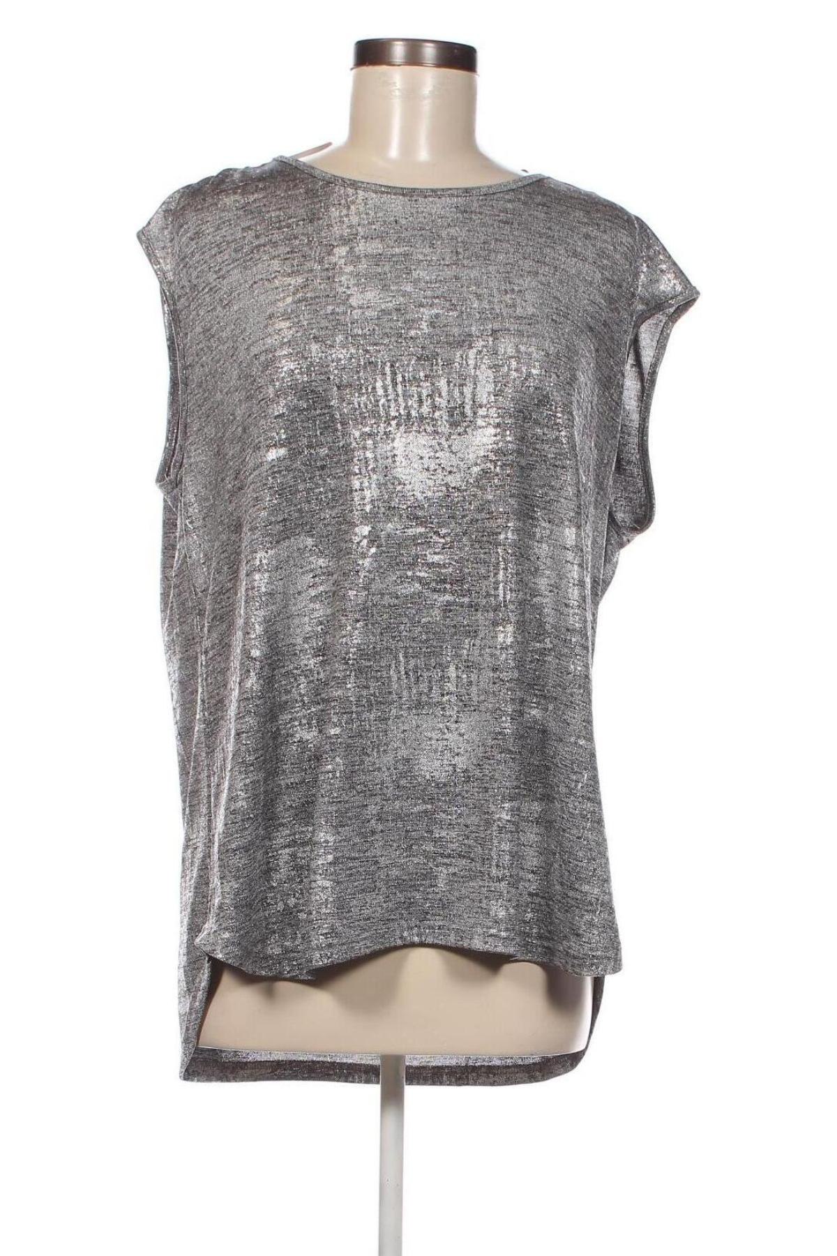 Γυναικείο αμάνικο μπλουζάκι, Μέγεθος M, Χρώμα Ασημί, Τιμή 2,89 €