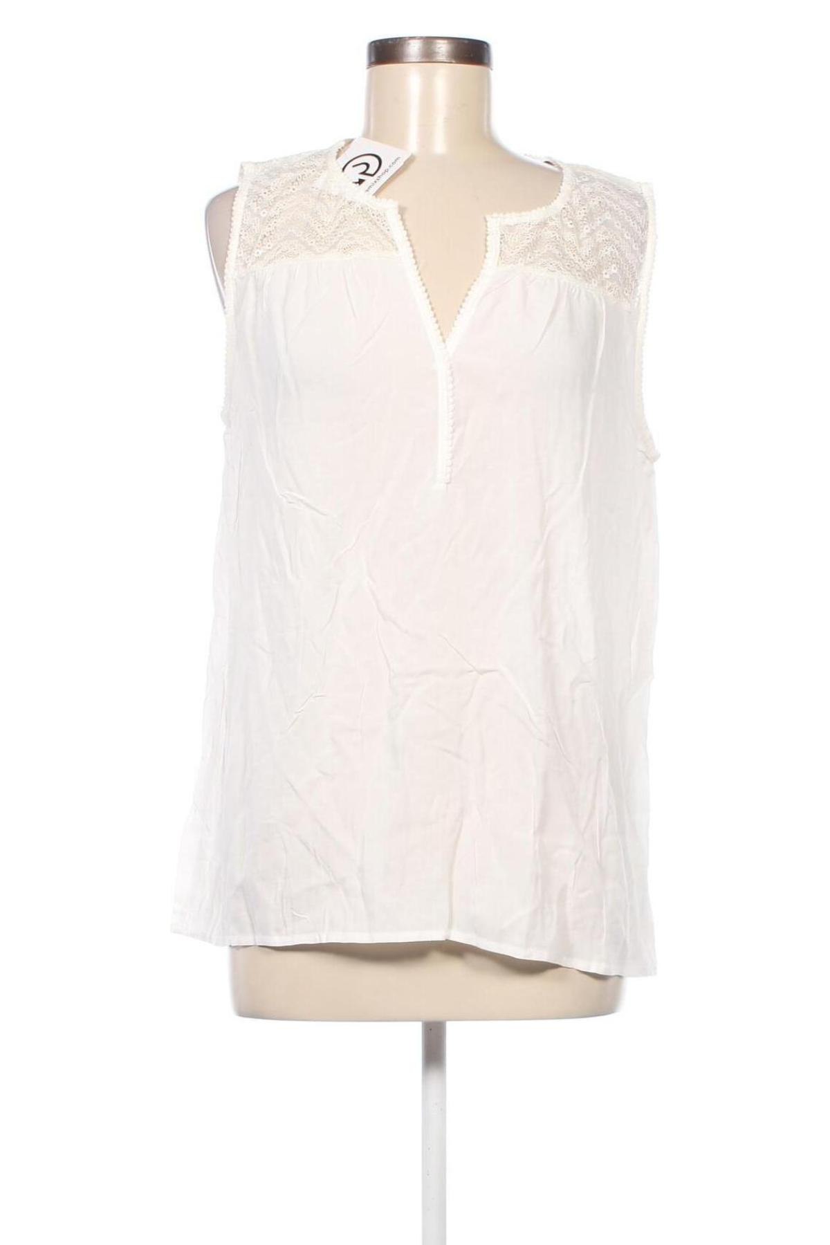 Γυναικείο αμάνικο μπλουζάκι, Μέγεθος L, Χρώμα Λευκό, Τιμή 3,22 €