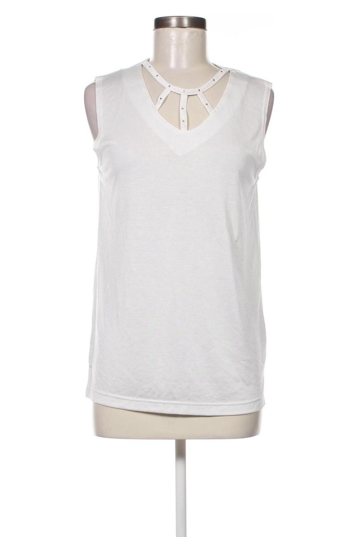 Γυναικείο αμάνικο μπλουζάκι Canda, Μέγεθος S, Χρώμα Λευκό, Τιμή 2,41 €