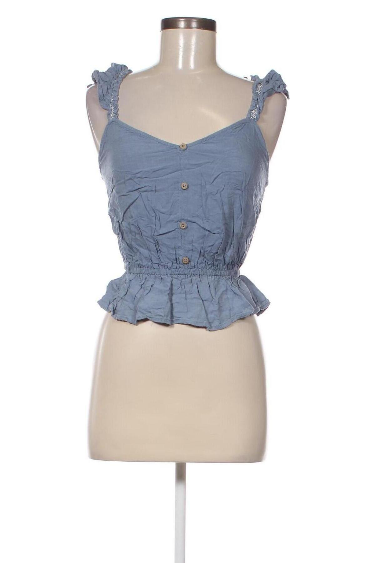 Γυναικείο αμάνικο μπλουζάκι Clockhouse, Μέγεθος S, Χρώμα Μπλέ, Τιμή 8,04 €