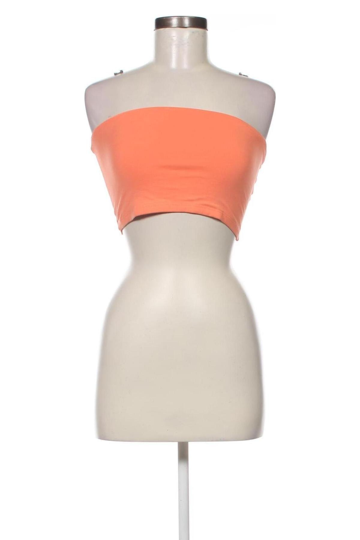 Γυναικείο αμάνικο μπλουζάκι Gina Tricot, Μέγεθος S, Χρώμα Πορτοκαλί, Τιμή 2,72 €
