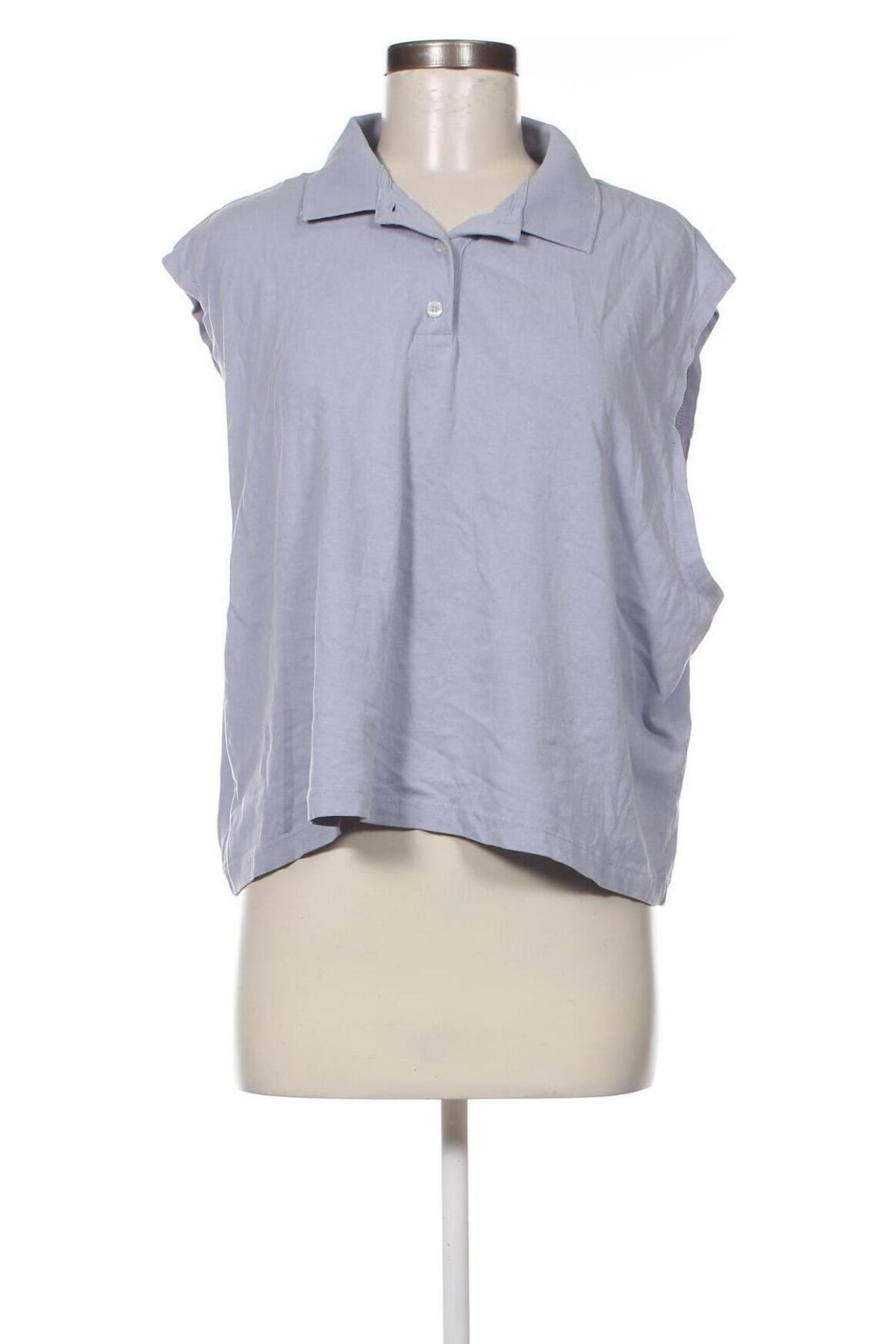 Γυναικείο αμάνικο μπλουζάκι Gina Tricot, Μέγεθος XL, Χρώμα Μπλέ, Τιμή 4,51 €