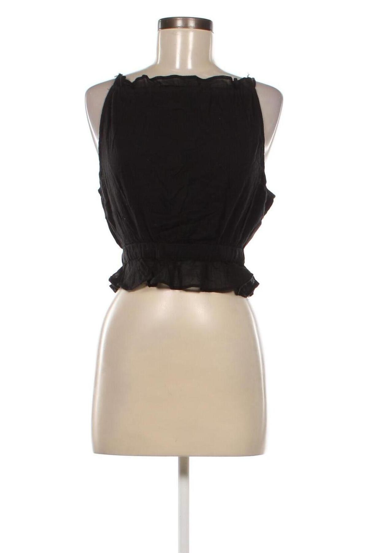 Γυναικείο αμάνικο μπλουζάκι Gina Tricot, Μέγεθος XS, Χρώμα Μαύρο, Τιμή 2,84 €