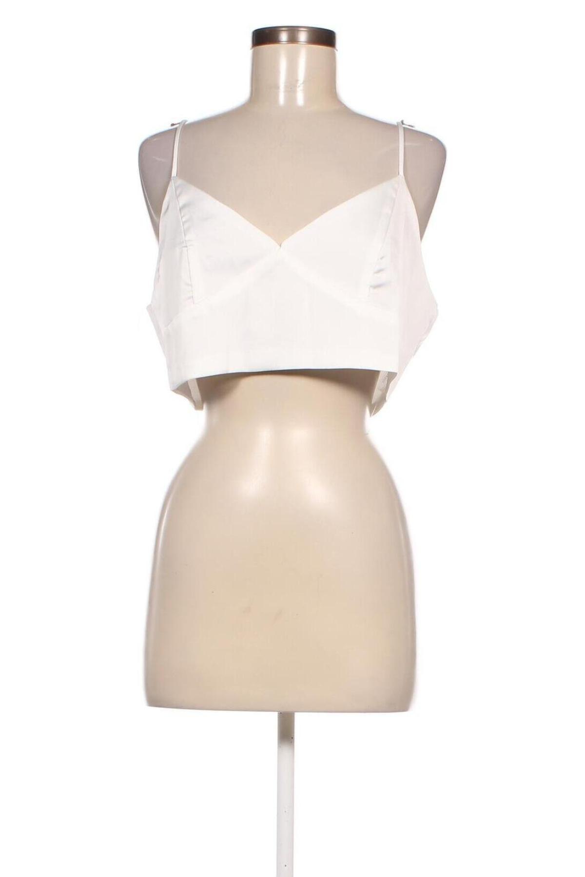 Γυναικείο αμάνικο μπλουζάκι Glamorous, Μέγεθος XL, Χρώμα Λευκό, Τιμή 4,19 €