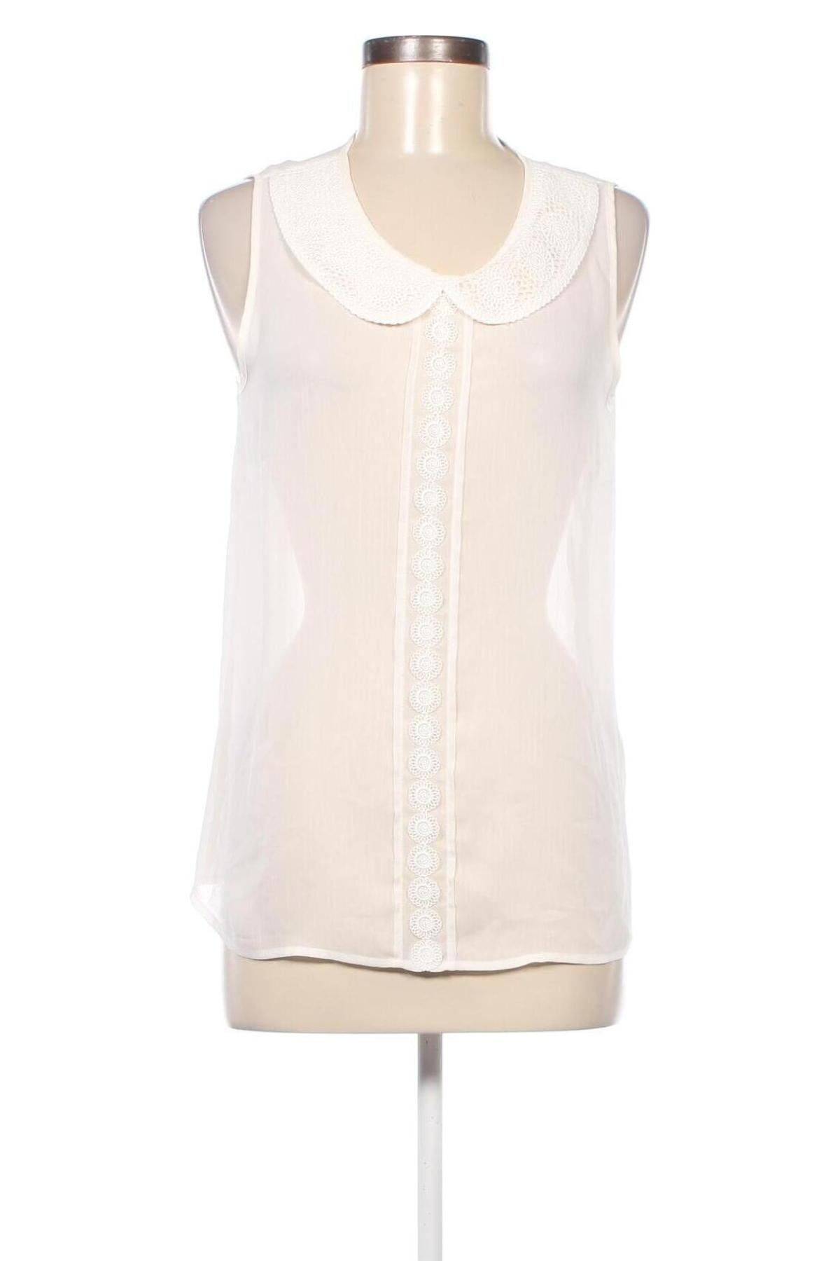 Γυναικείο αμάνικο μπλουζάκι H&M, Μέγεθος L, Χρώμα Εκρού, Τιμή 10,82 €