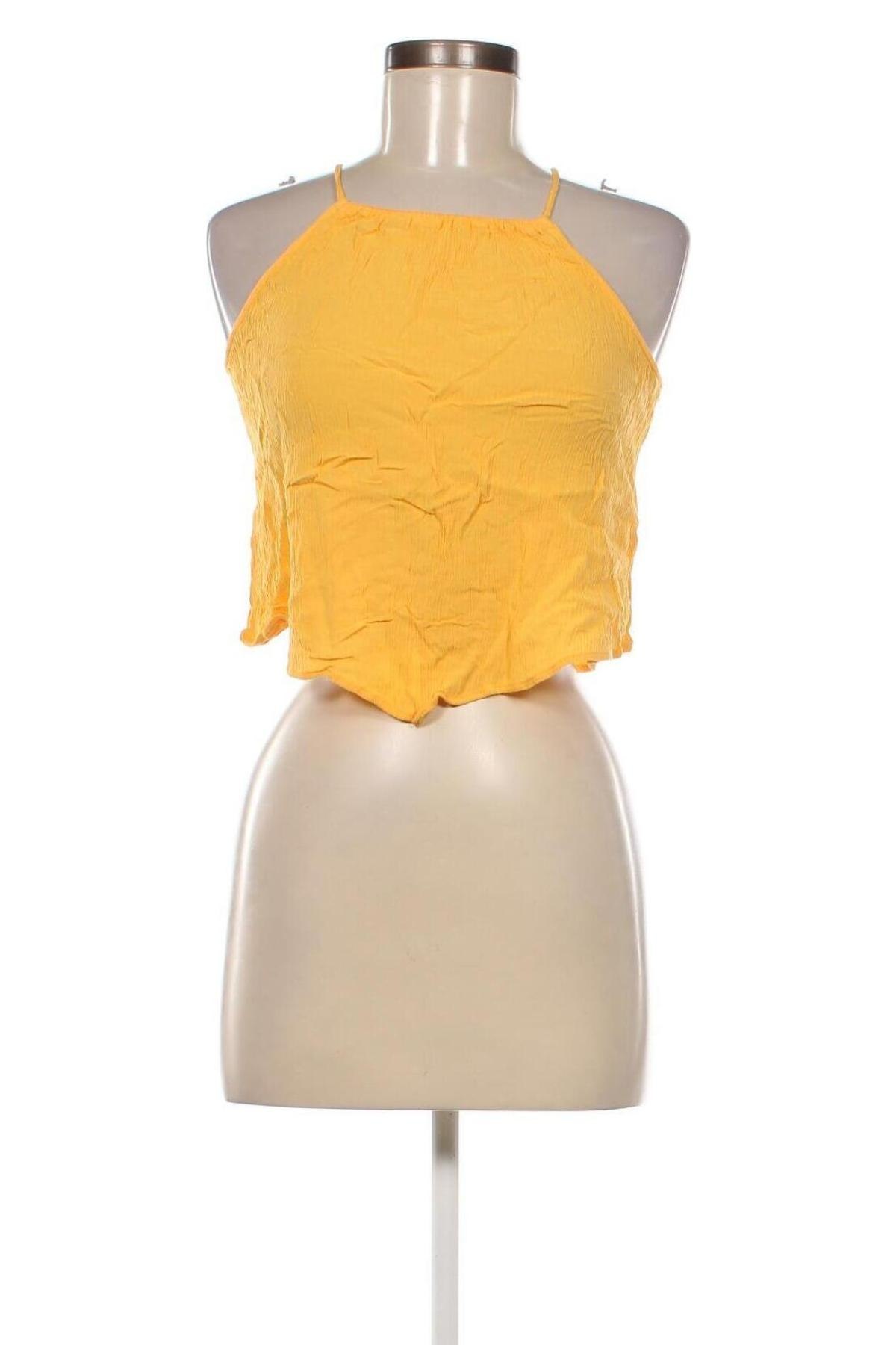 Γυναικείο αμάνικο μπλουζάκι H&M Divided, Μέγεθος M, Χρώμα Κίτρινο, Τιμή 8,04 €