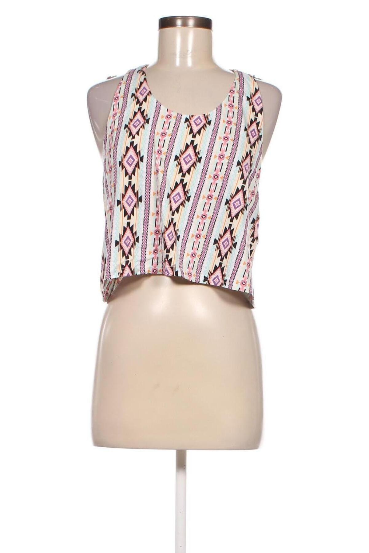 Γυναικείο αμάνικο μπλουζάκι H&M Divided, Μέγεθος L, Χρώμα Πολύχρωμο, Τιμή 7,67 €