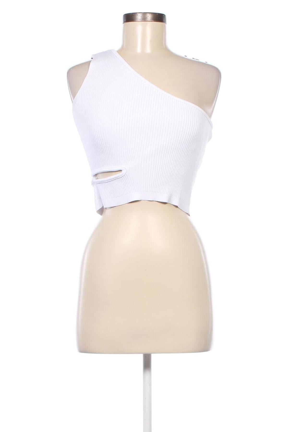 Γυναικείο αμάνικο μπλουζάκι Jennyfer, Μέγεθος M, Χρώμα Λευκό, Τιμή 6,38 €