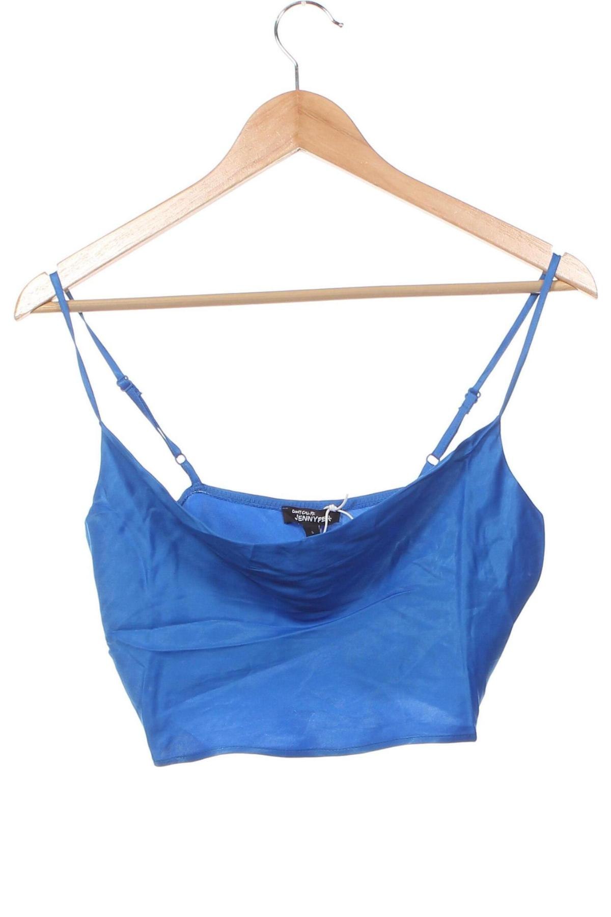 Γυναικείο αμάνικο μπλουζάκι Jennyfer, Μέγεθος S, Χρώμα Μπλέ, Τιμή 6,06 €