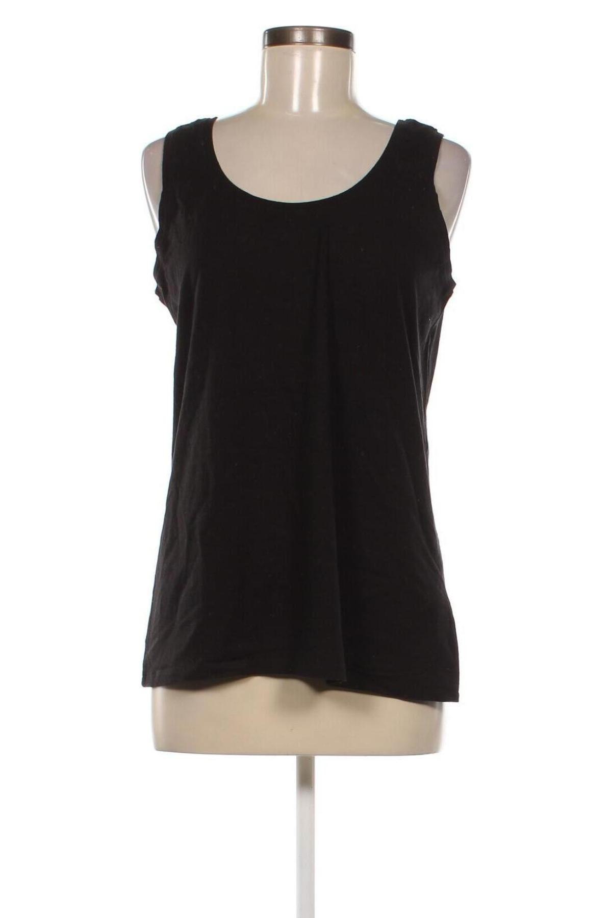 Γυναικείο αμάνικο μπλουζάκι Ms Mode, Μέγεθος L, Χρώμα Μαύρο, Τιμή 2,65 €