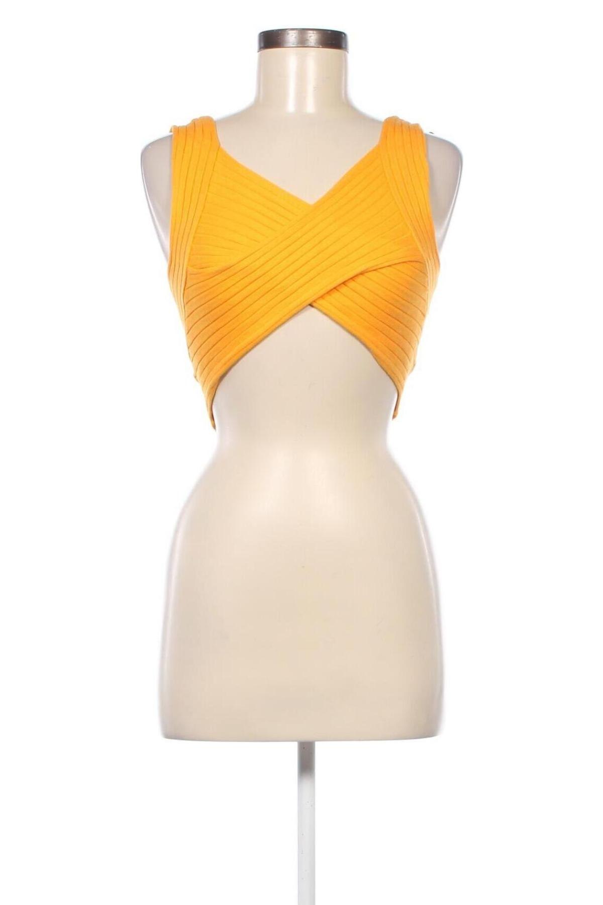 Γυναικείο αμάνικο μπλουζάκι Tally Weijl, Μέγεθος M, Χρώμα Κίτρινο, Τιμή 2,73 €