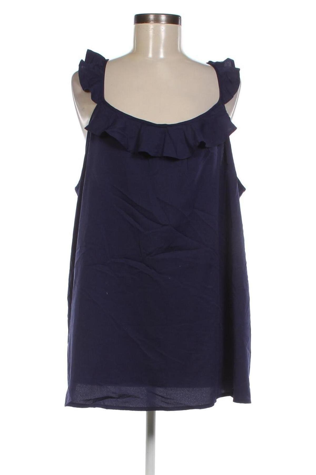 Γυναικείο αμάνικο μπλουζάκι Yessica, Μέγεθος L, Χρώμα Μπλέ, Τιμή 8,04 €