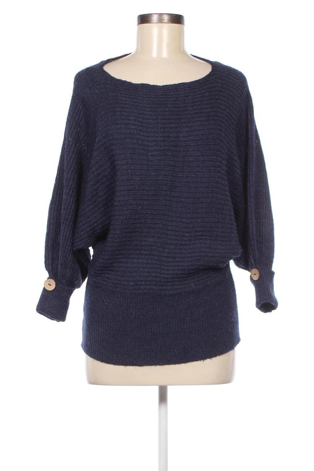 Дамски пуловер, Размер M, Цвят Син, Цена 29,01 лв.