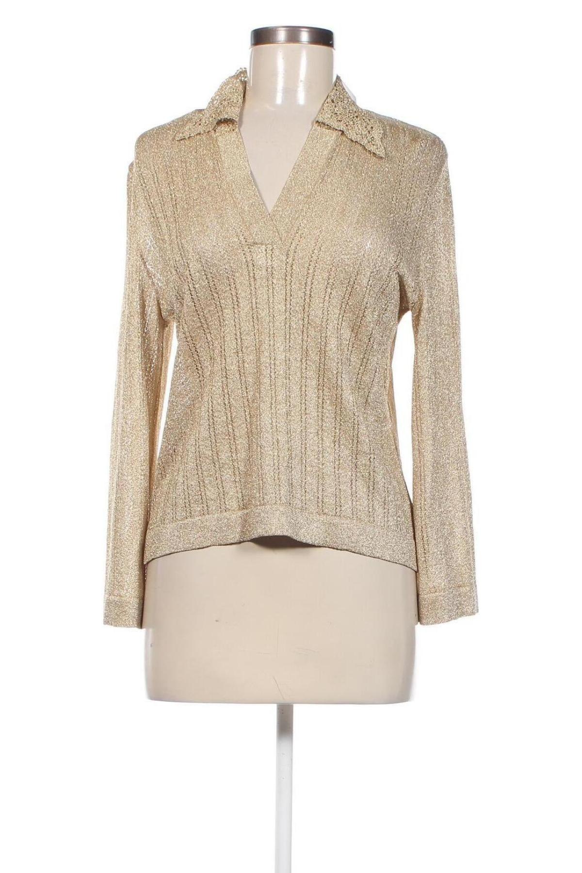 Дамски пуловер, Размер M, Цвят Златист, Цена 5,28 лв.