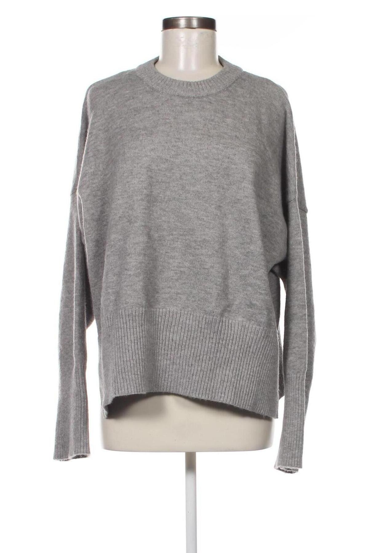 Γυναικείο πουλόβερ Bershka, Μέγεθος L, Χρώμα Γκρί, Τιμή 8,07 €