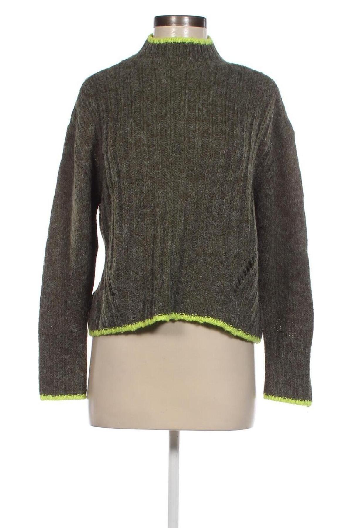 Дамски пуловер Clockhouse, Размер M, Цвят Зелен, Цена 6,67 лв.