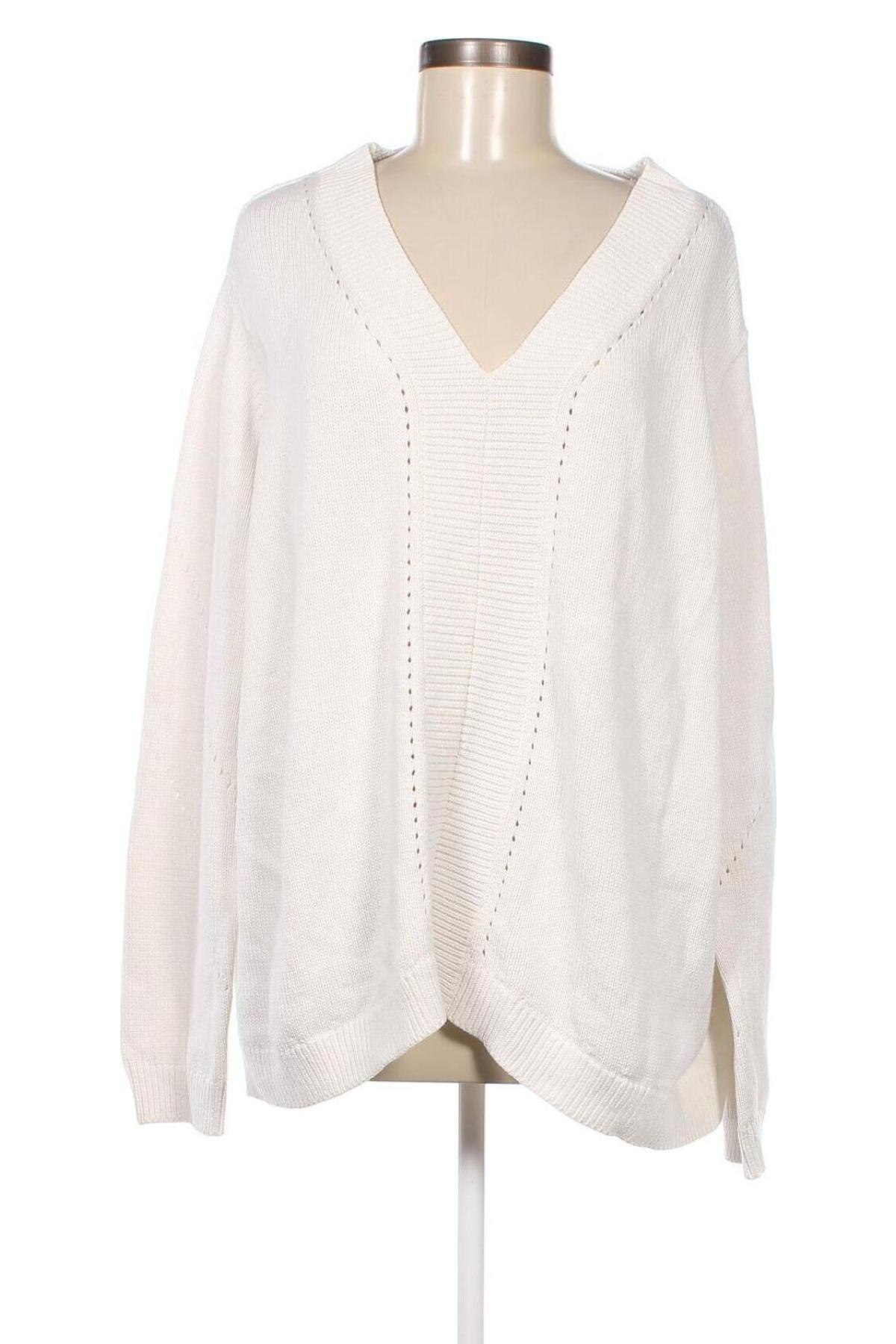 Дамски пуловер Gina Benotti, Размер XXL, Цвят Бял, Цена 10,15 лв.