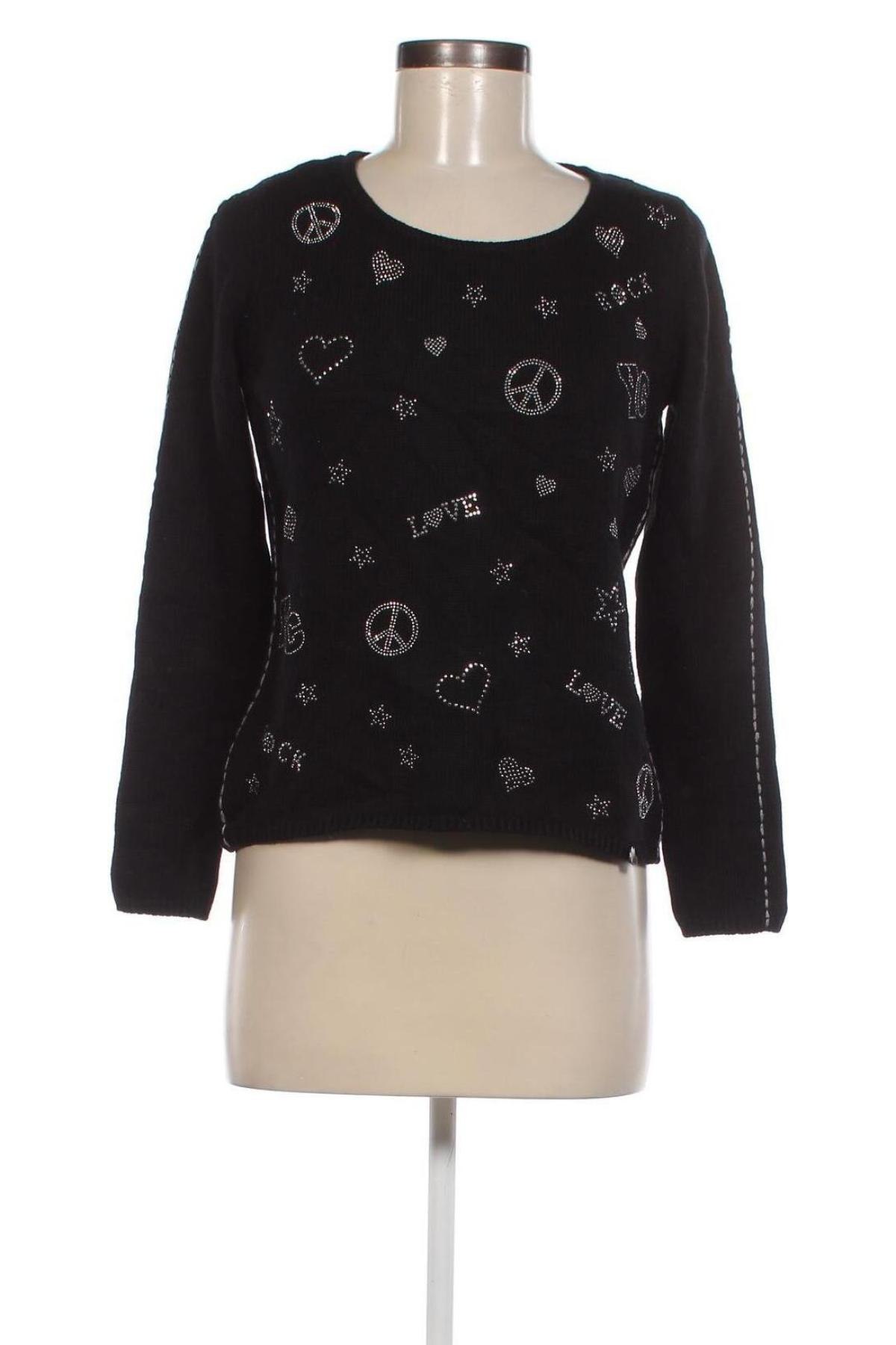 Дамски пуловер Golle Haug, Размер M, Цвят Черен, Цена 6,96 лв.