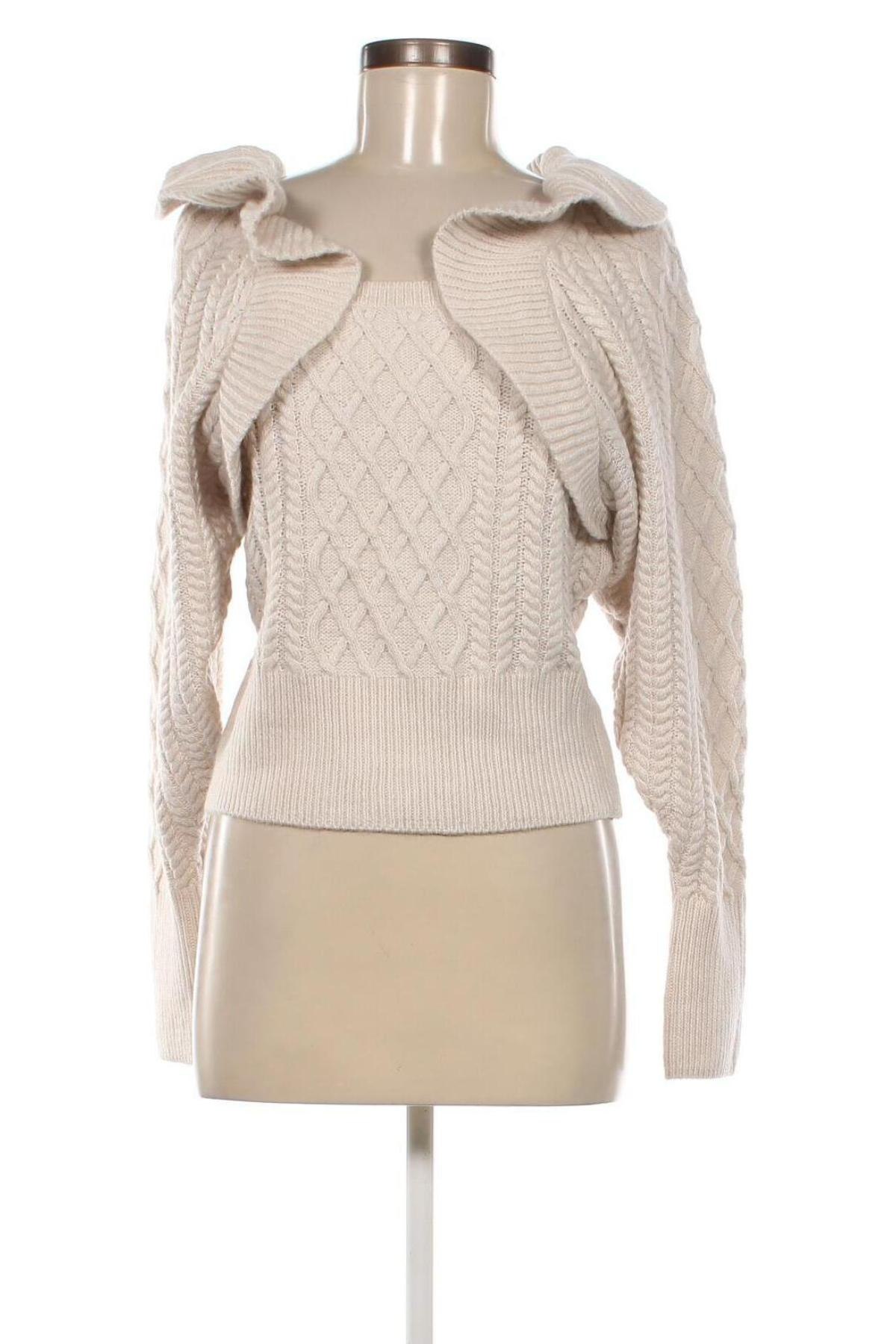 Дамски пуловер H&M, Размер M, Цвят Бежов, Цена 6,07 лв.