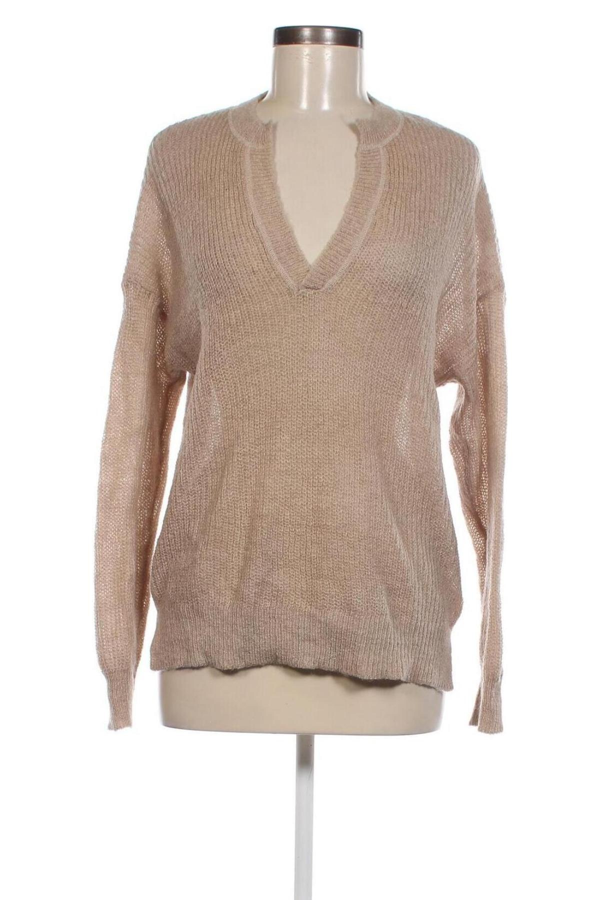 Дамски пуловер H&M L.O.G.G., Размер M, Цвят Бежов, Цена 6,38 лв.