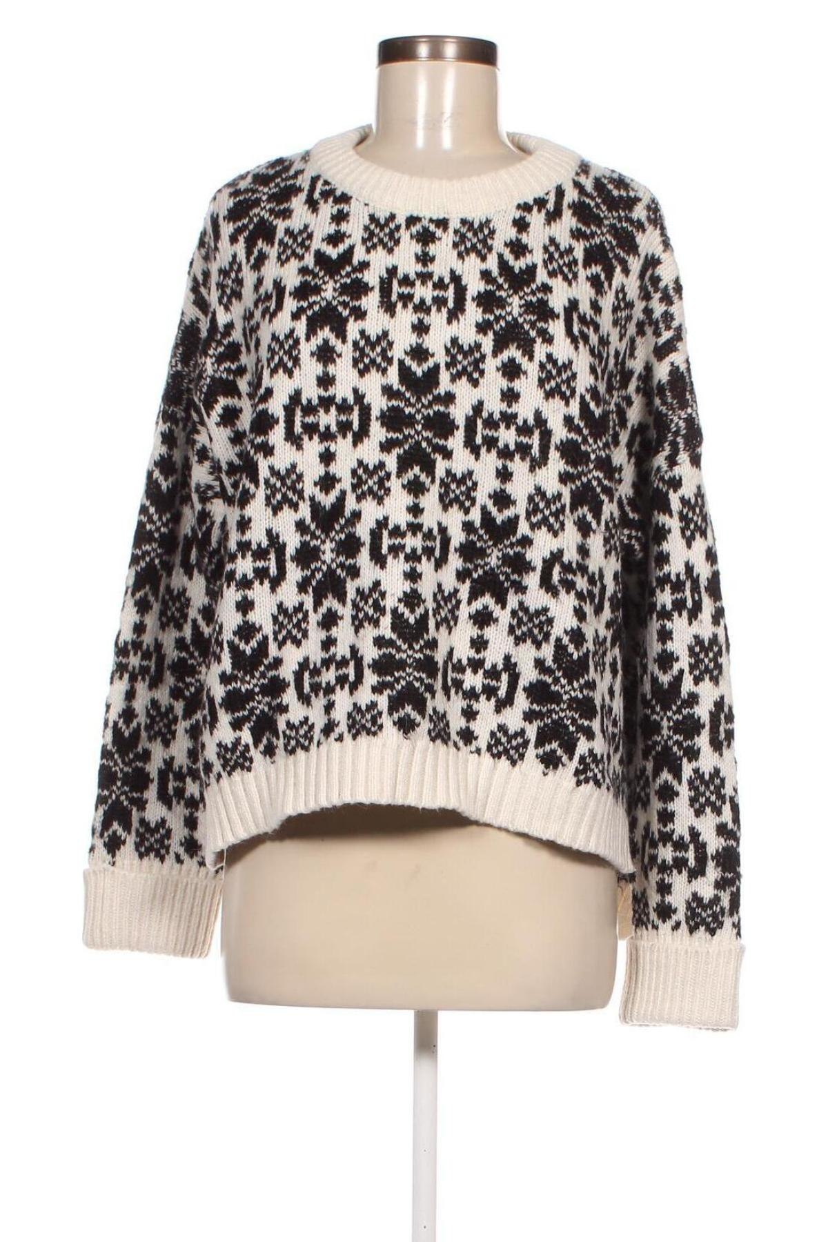 Дамски пуловер H&M L.O.G.G., Размер L, Цвят Бял, Цена 5,80 лв.