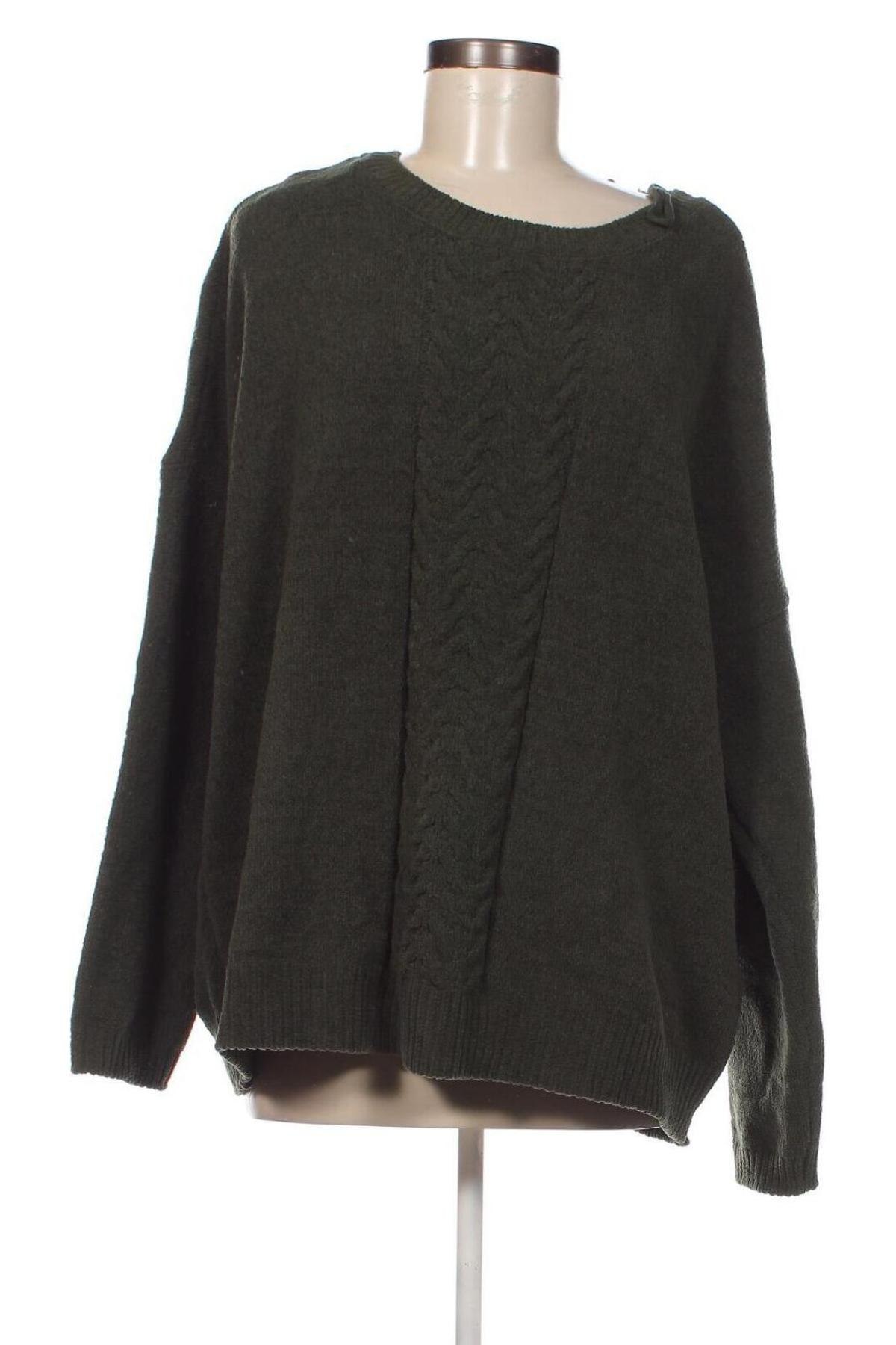 Дамски пуловер Janina, Размер XXL, Цвят Зелен, Цена 8,12 лв.