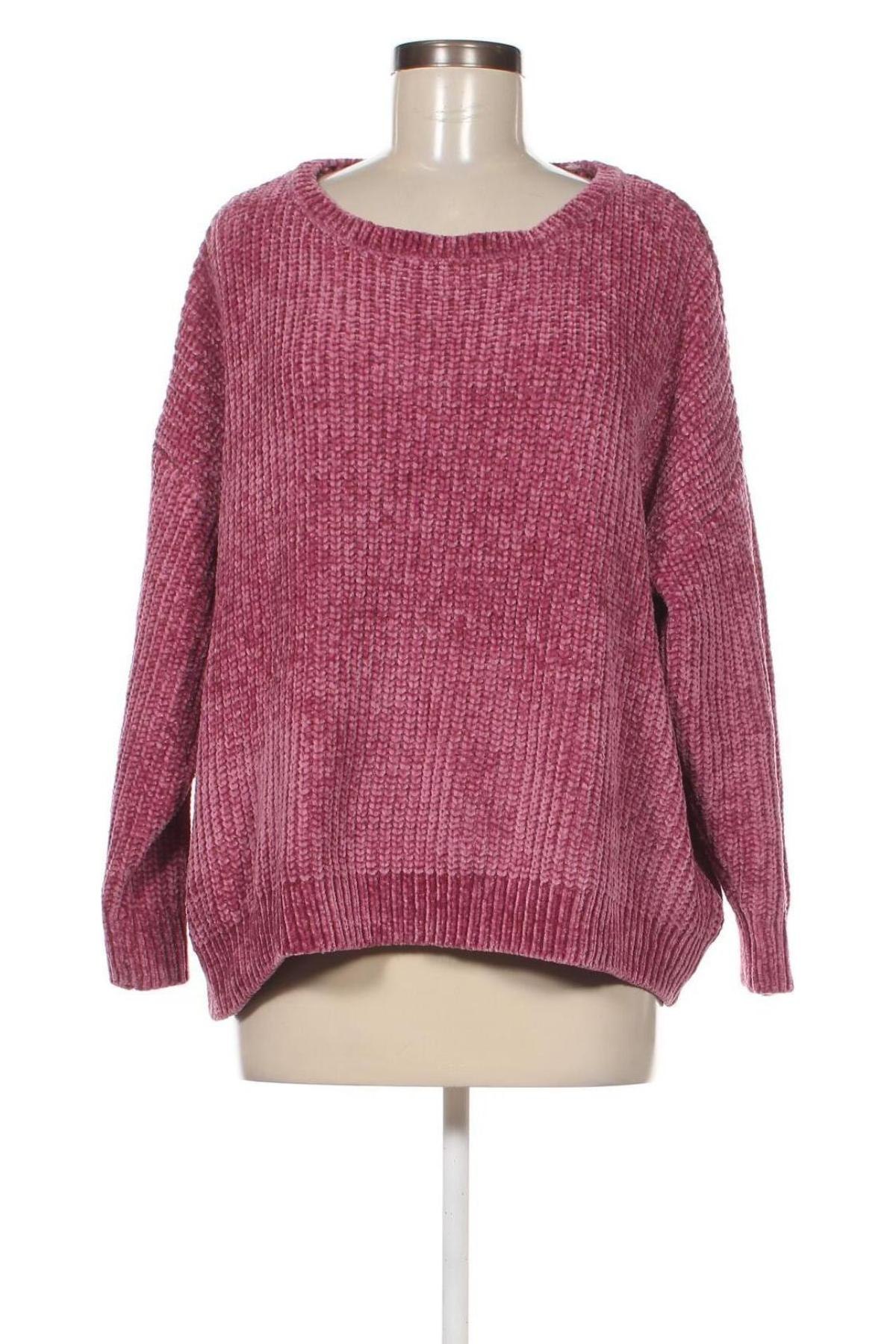 Дамски пуловер Jean Pascale, Размер L, Цвят Розов, Цена 8,41 лв.