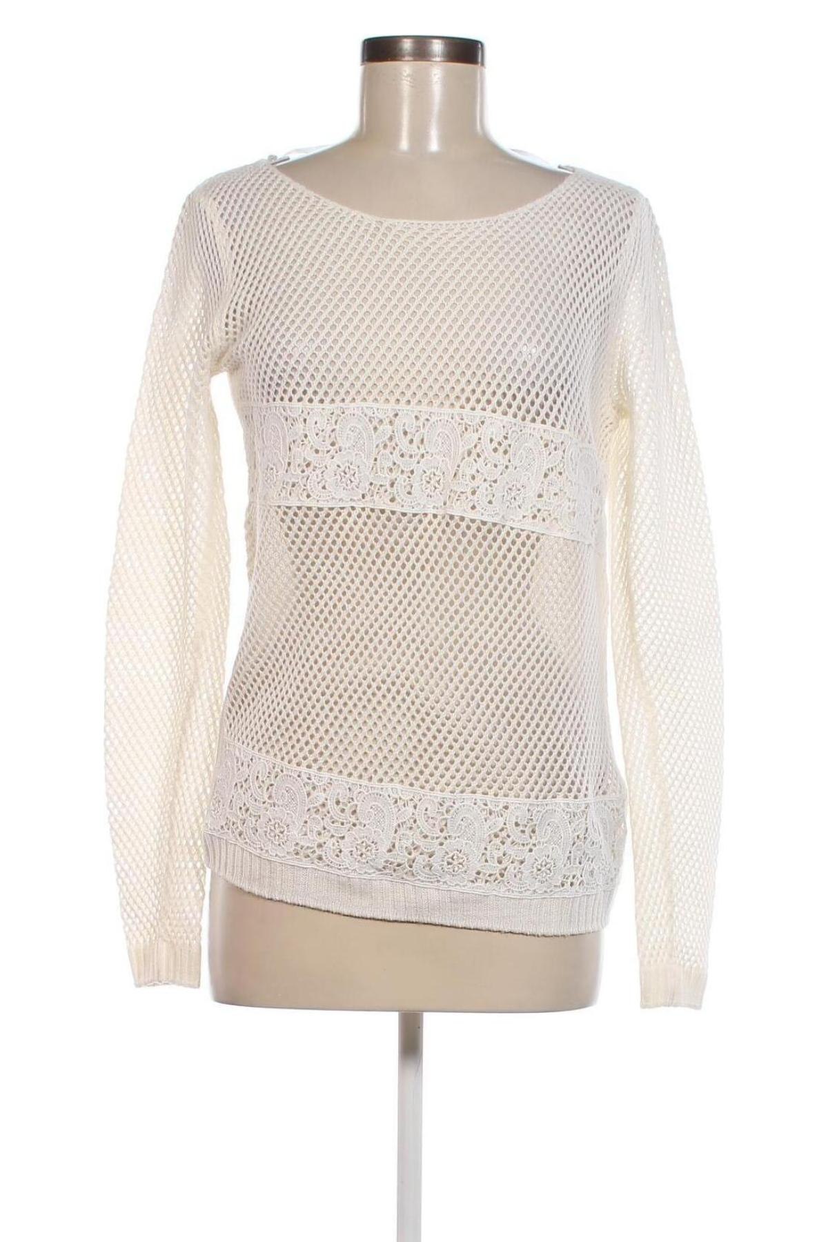 Дамски пуловер Jean Pascale, Размер S, Цвят Бял, Цена 9,86 лв.