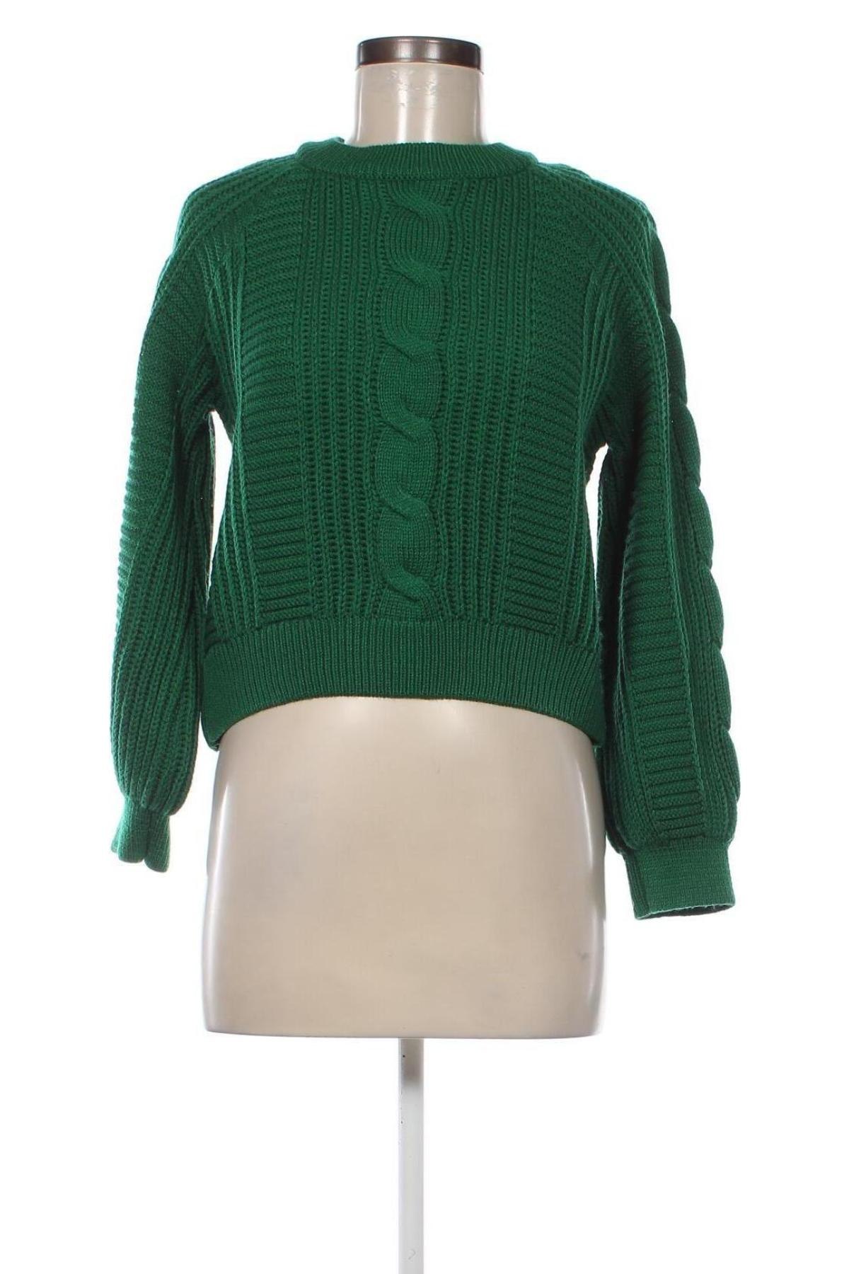 Дамски пуловер LCW, Размер S, Цвят Зелен, Цена 12,18 лв.