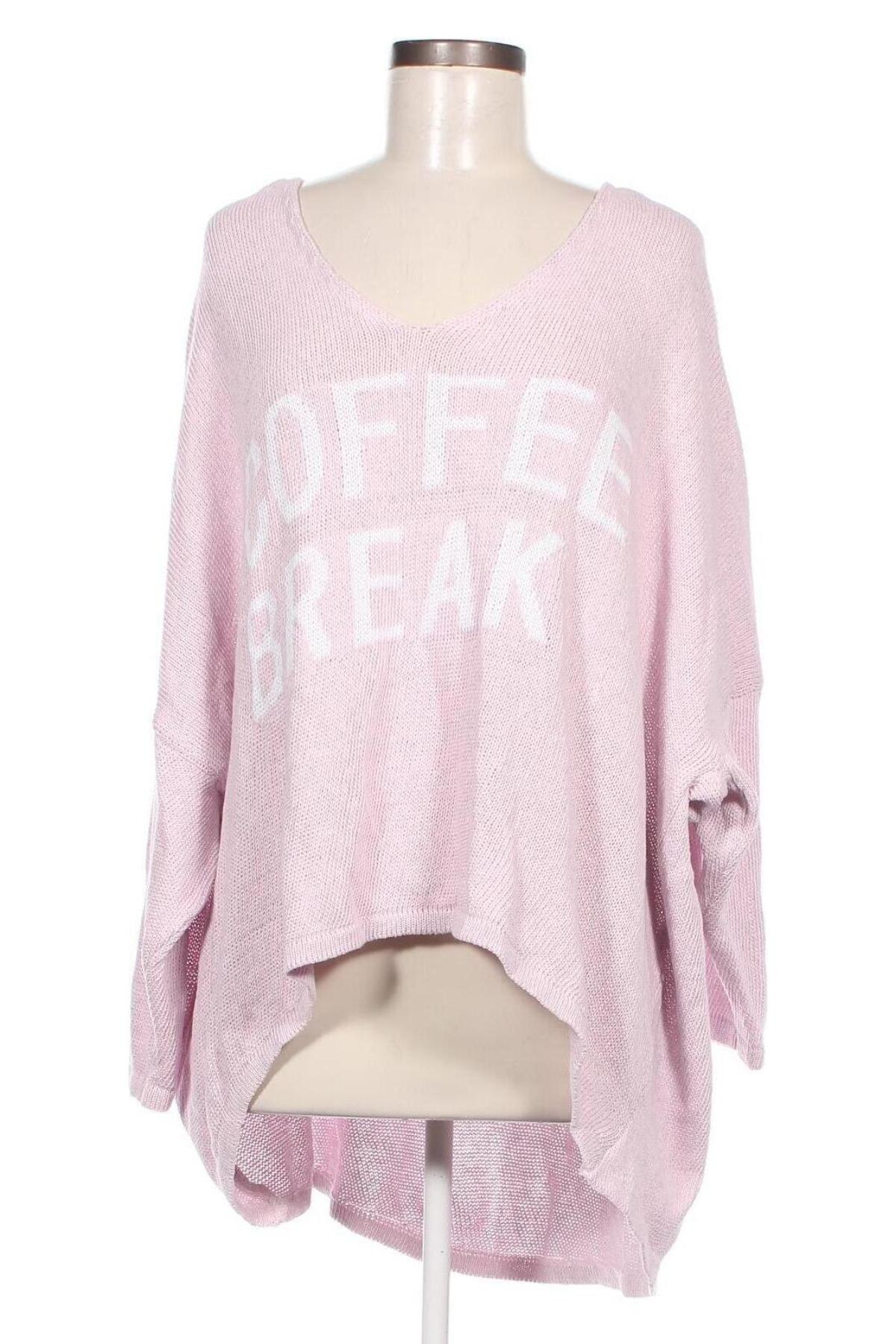 Дамски пуловер Made In Italy, Размер XL, Цвят Розов, Цена 29,00 лв.