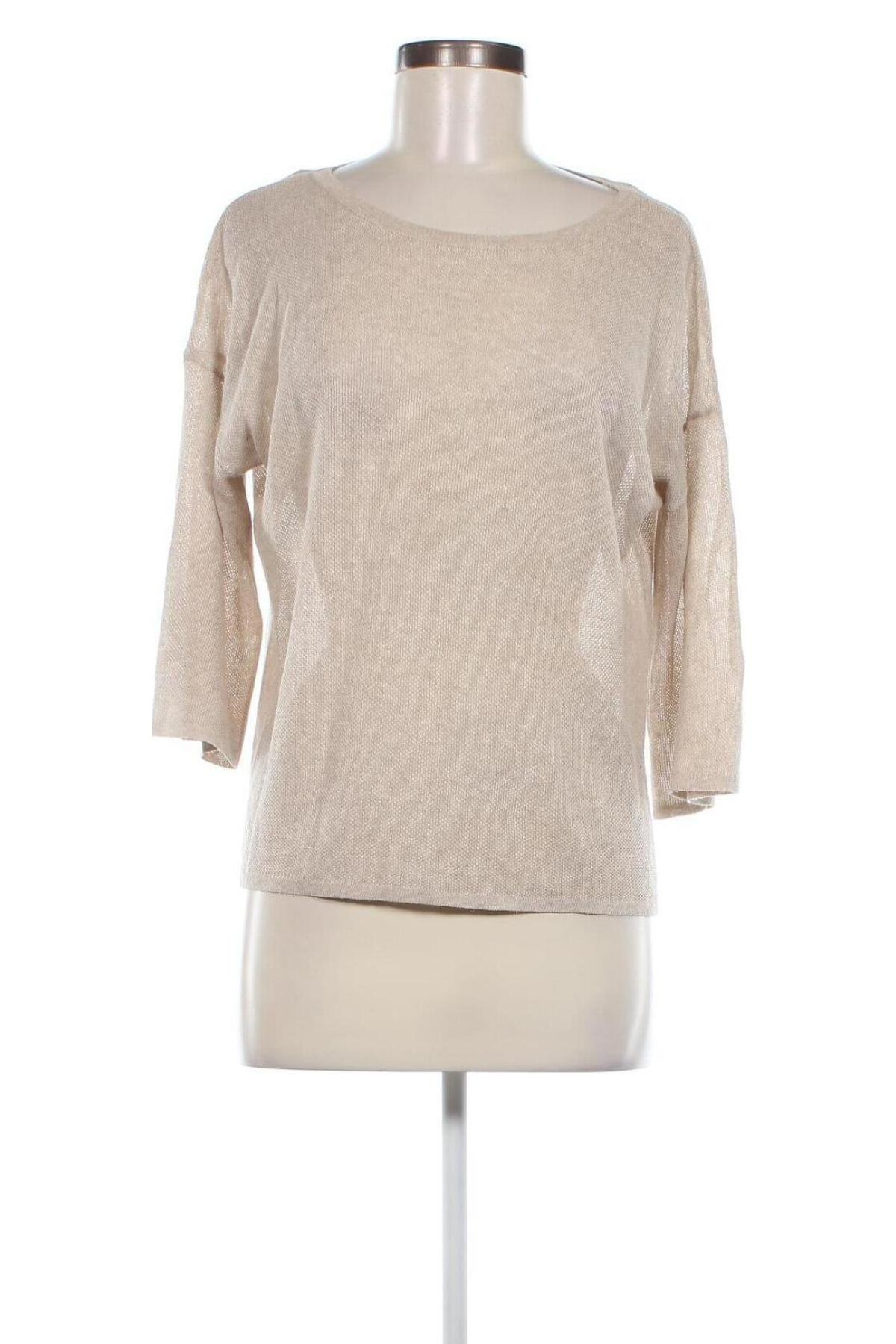 Дамски пуловер Massimo Dutti, Размер S, Цвят Бежов, Цена 35,20 лв.