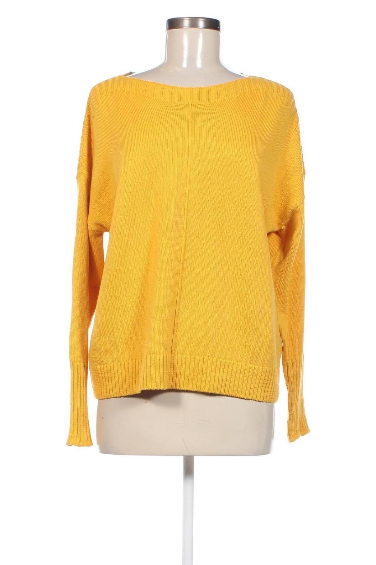 Дамски пуловер Milano Italy, Размер M, Цвят Жълт, Цена 29,33 лв.