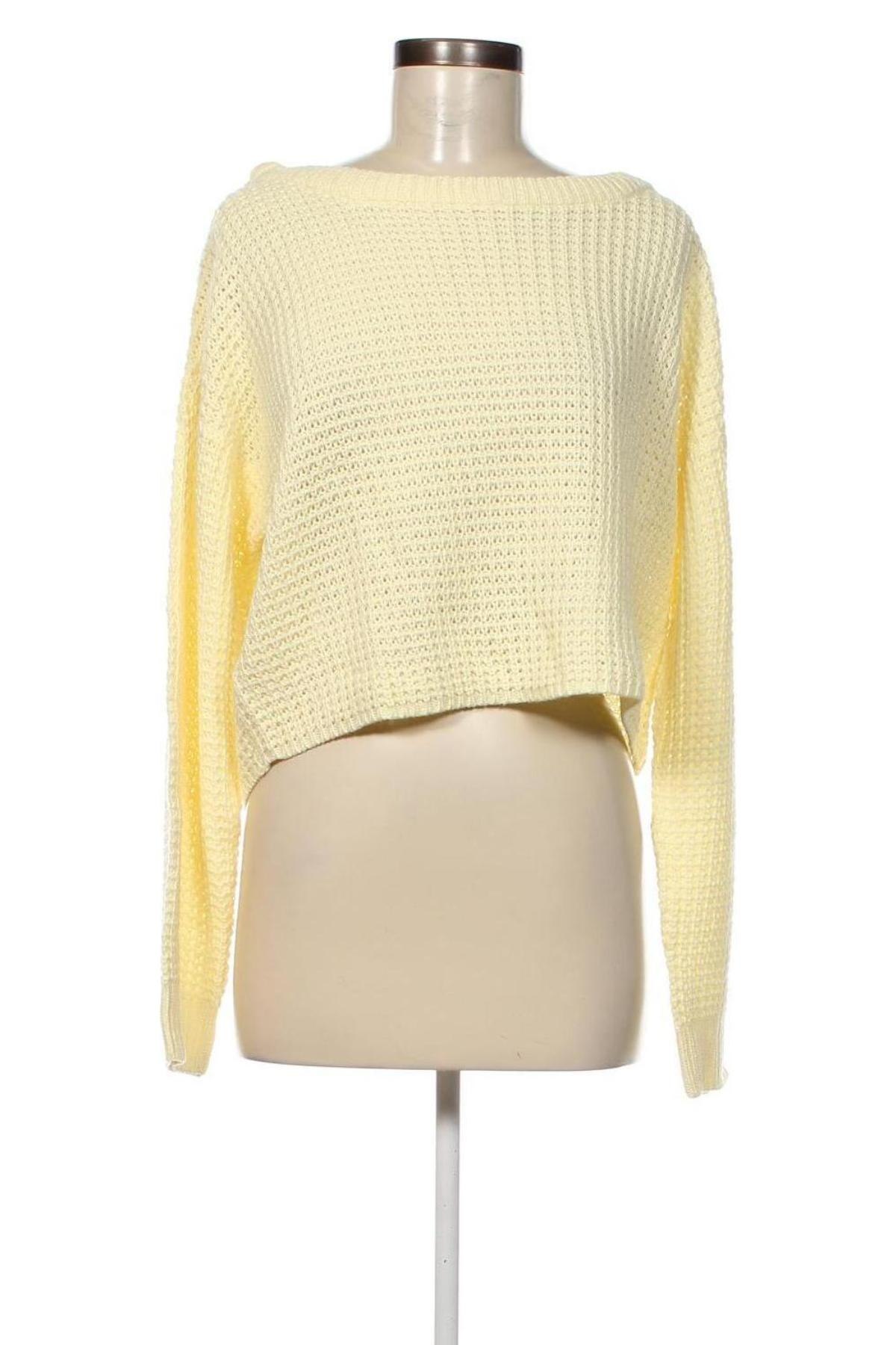Дамски пуловер Missguided, Размер L, Цвят Жълт, Цена 20,70 лв.