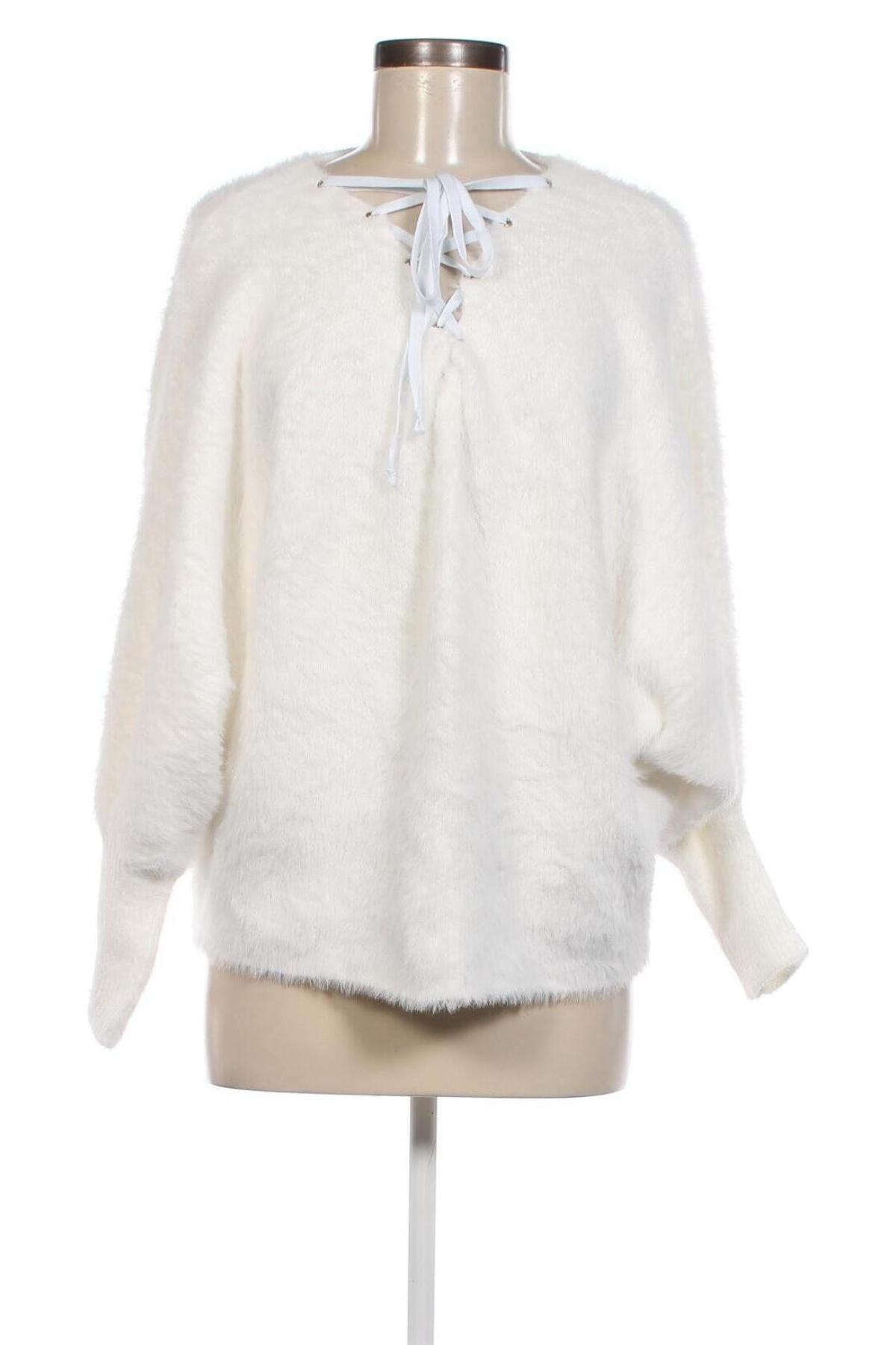 Дамски пуловер Noracora, Размер M, Цвят Бял, Цена 7,25 лв.