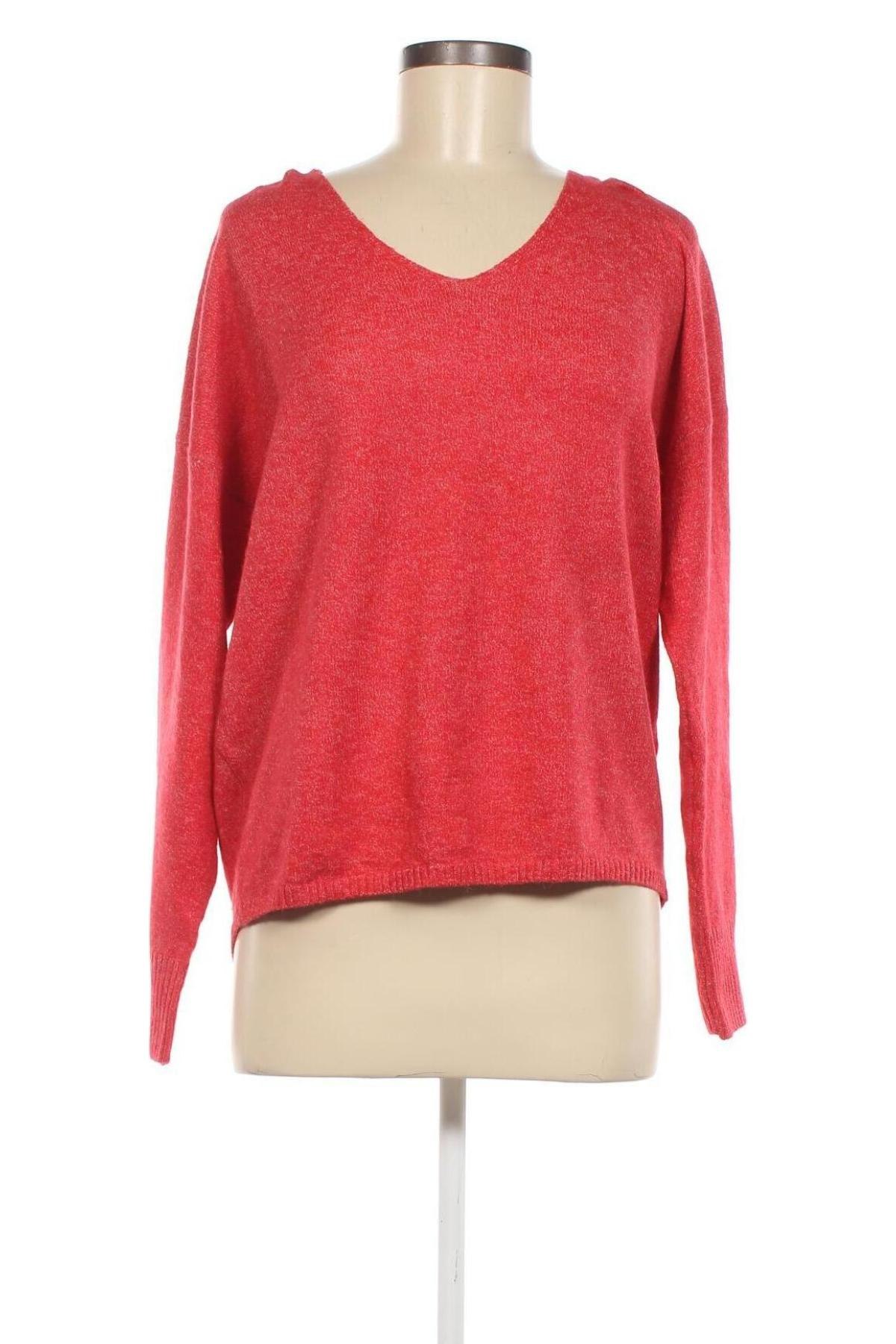 Дамски пуловер ONLY, Размер L, Цвят Червен, Цена 15,12 лв.