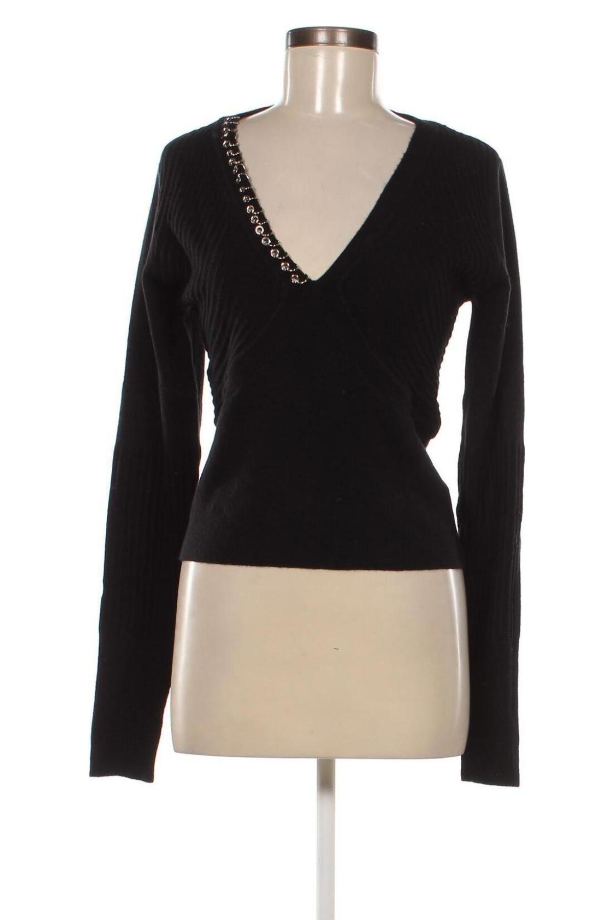 Γυναικείο πουλόβερ Patrizia Pepe, Μέγεθος M, Χρώμα Μαύρο, Τιμή 28,97 €