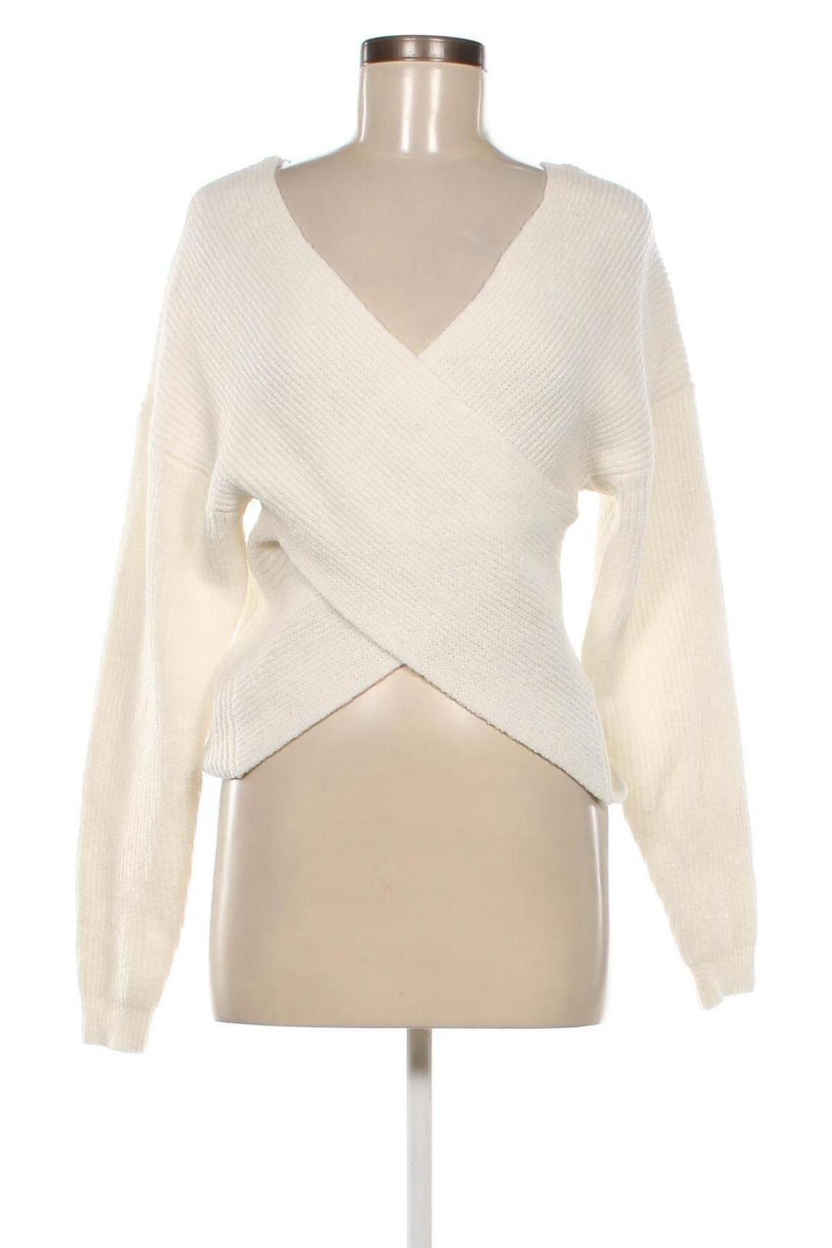 Γυναικείο πουλόβερ Pieces, Μέγεθος M, Χρώμα Λευκό, Τιμή 13,64 €