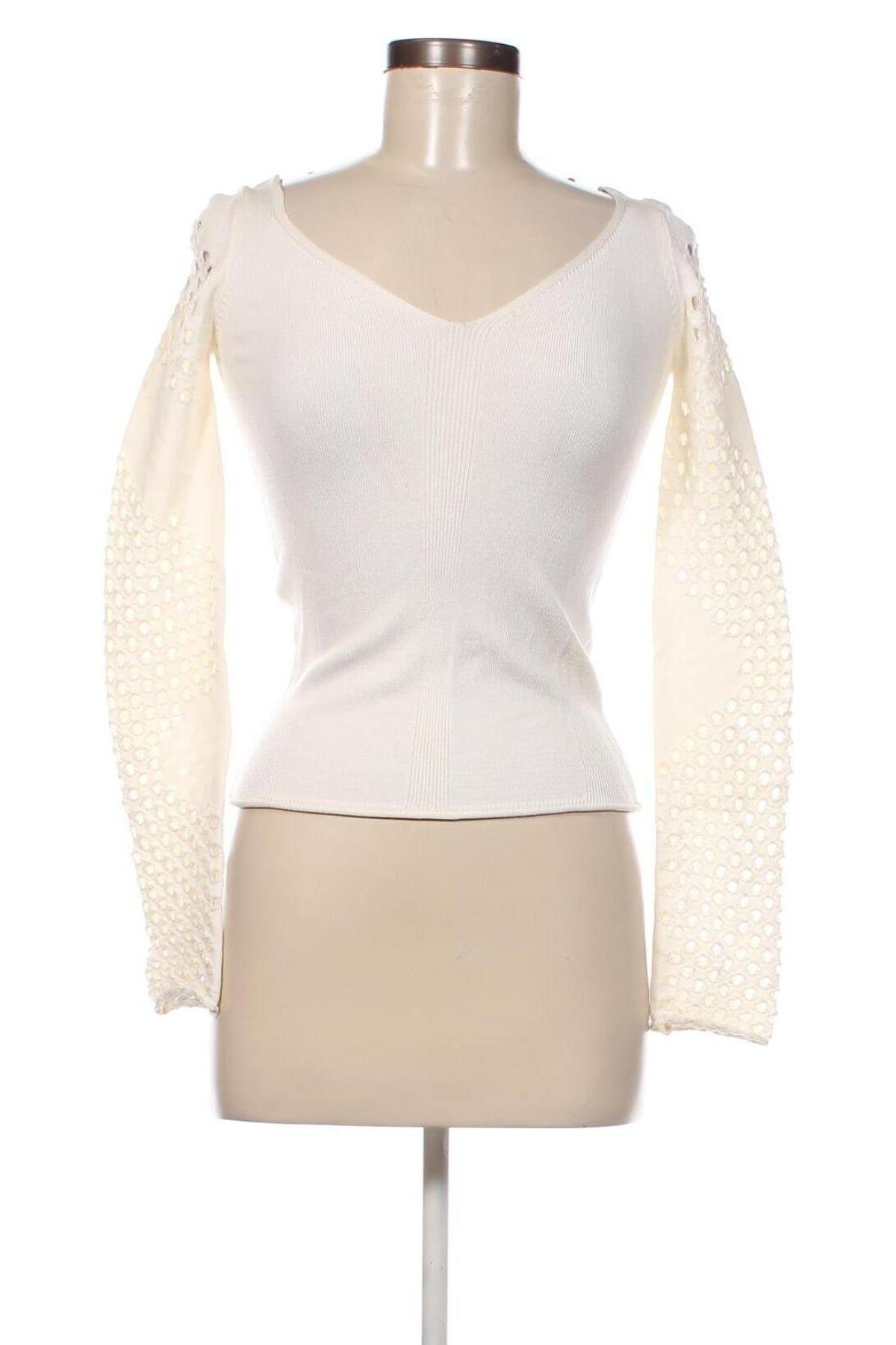 Дамски пуловер Pinko, Размер S, Цвят Екрю, Цена 126,45 лв.