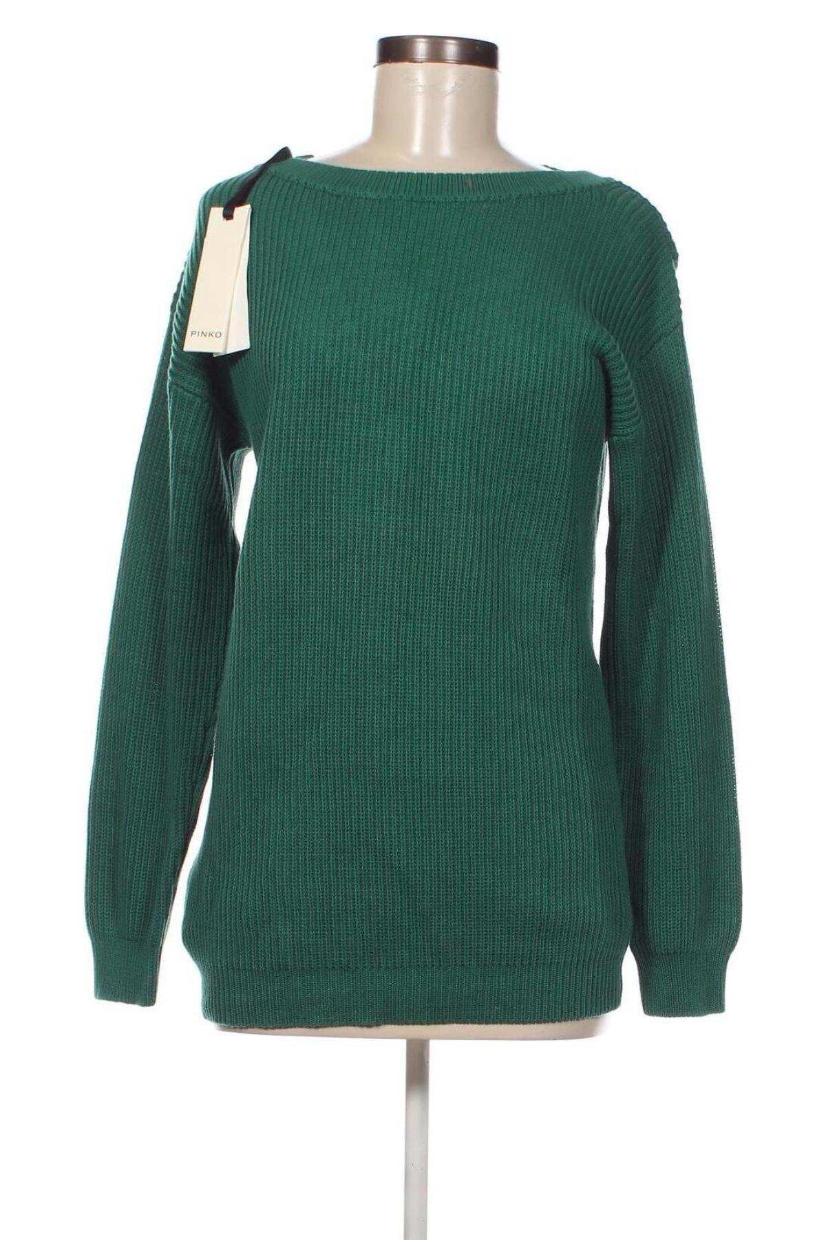 Дамски пуловер Pinko, Размер M, Цвят Зелен, Цена 281,00 лв.